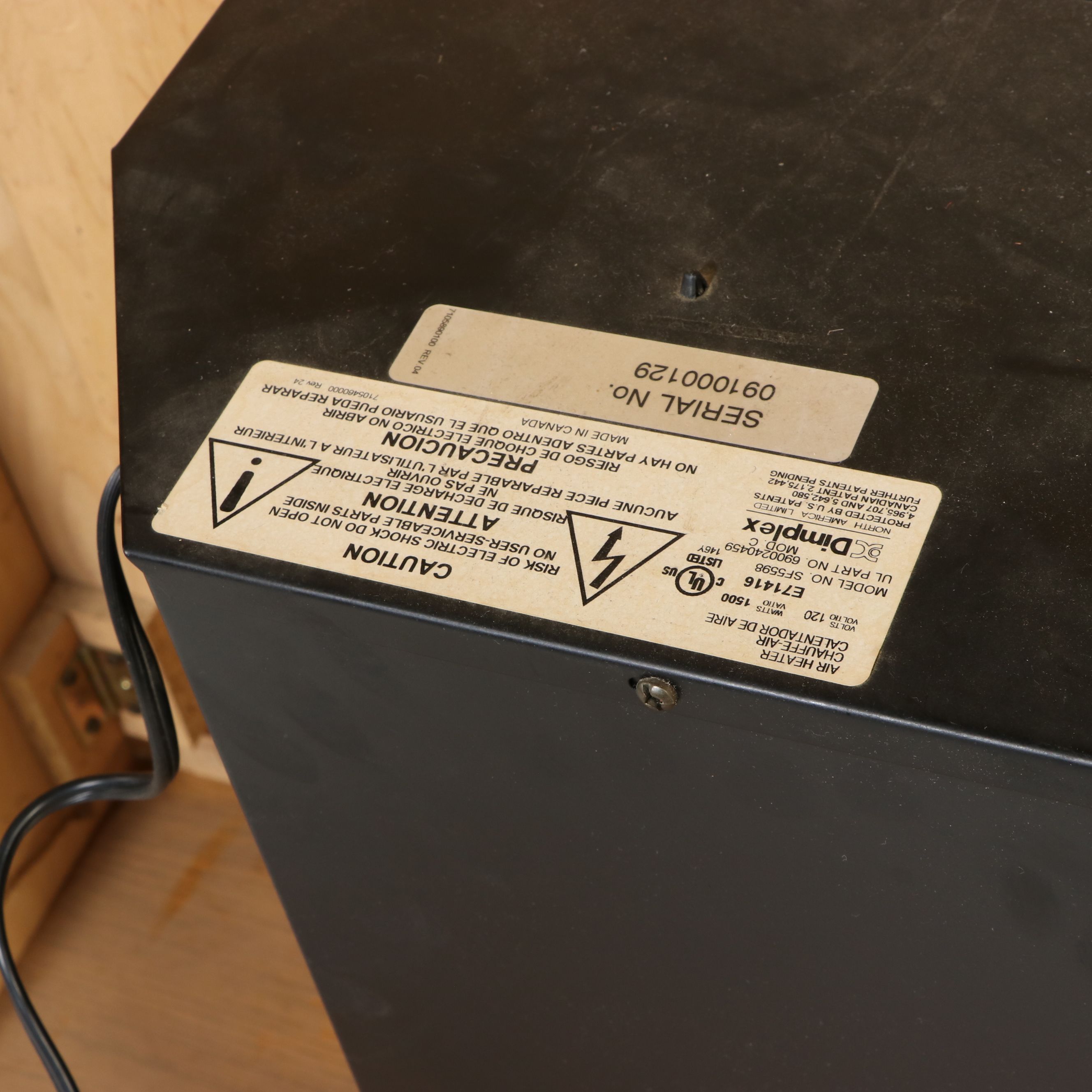 Symphony Electric Fireplace in Oak Frame