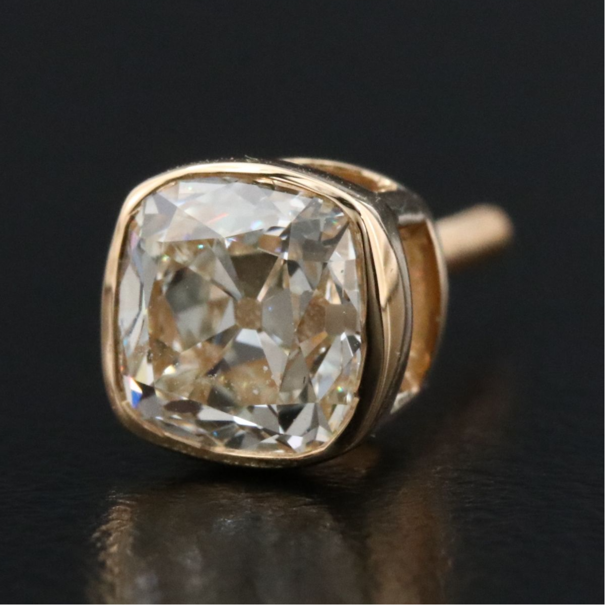 18K 2.12 CTW Diamond Stud Earrings with GIA Reports