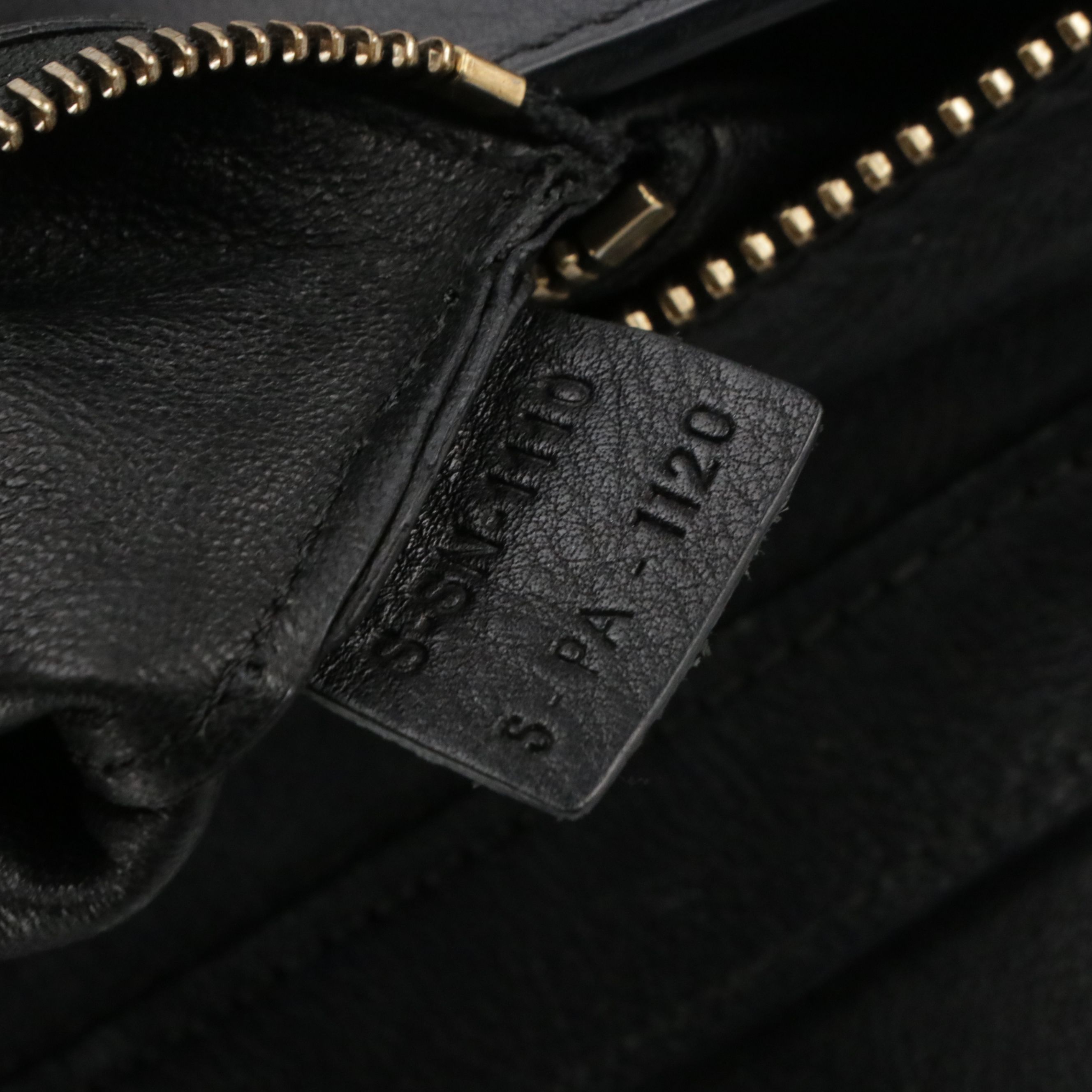 Céline Micro Luggage Tote Bag in Bicolor Calfskin Leather and Woven Jute