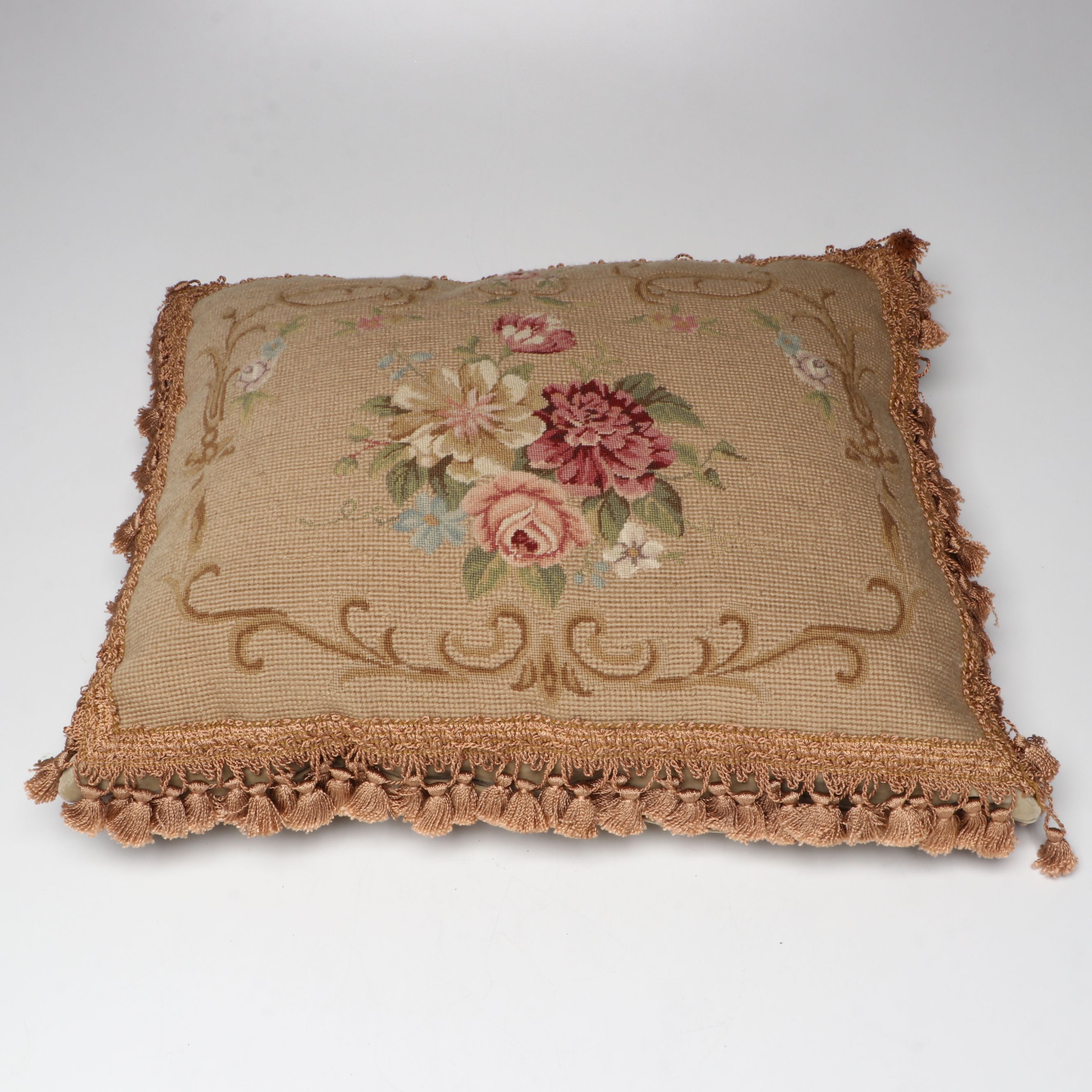 Haudenosaunee (Iroquois) Beaded Whimsy with Other Needlework Pillow and Doll