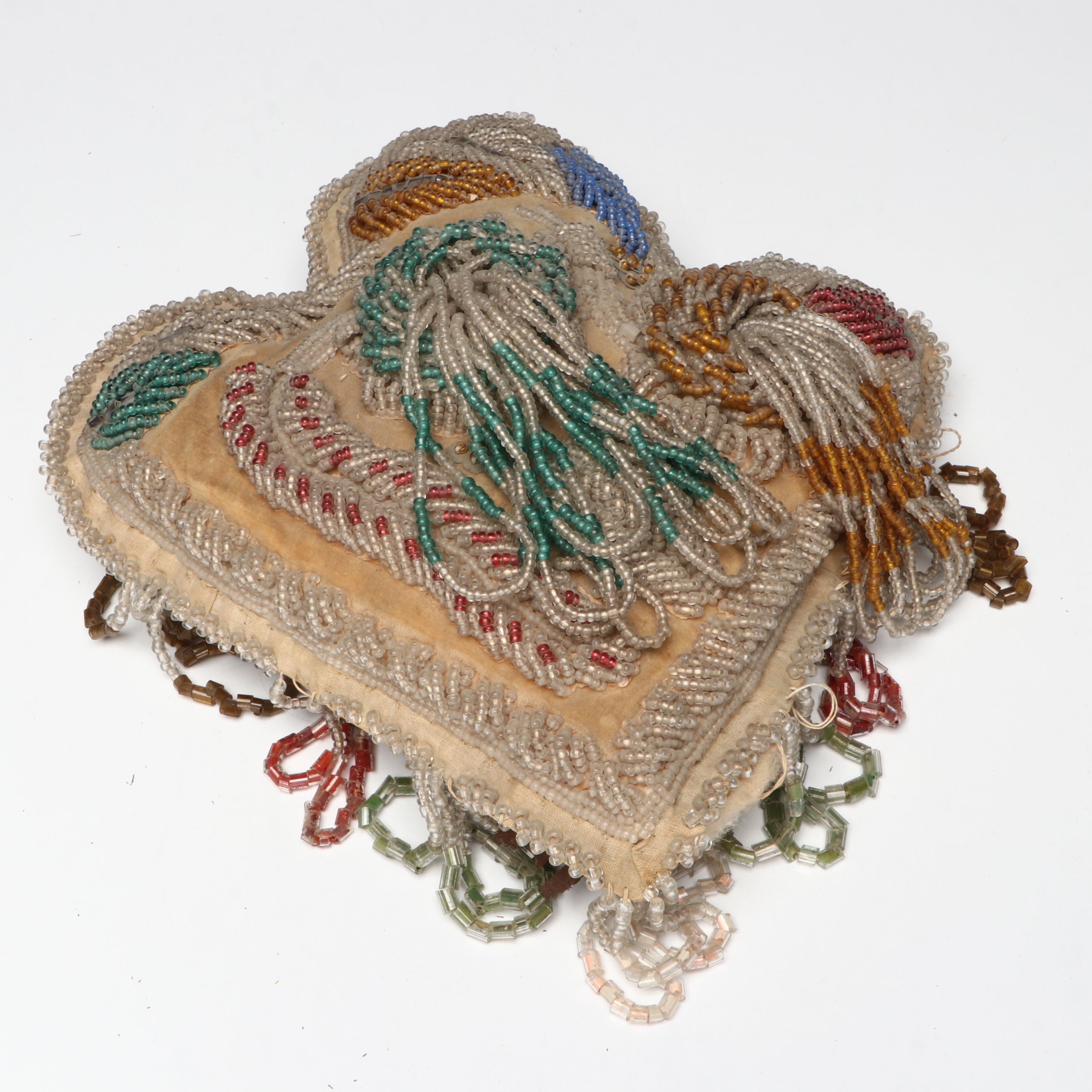 Haudenosaunee (Iroquois) Beaded Whimsy with Other Needlework Pillow and Doll