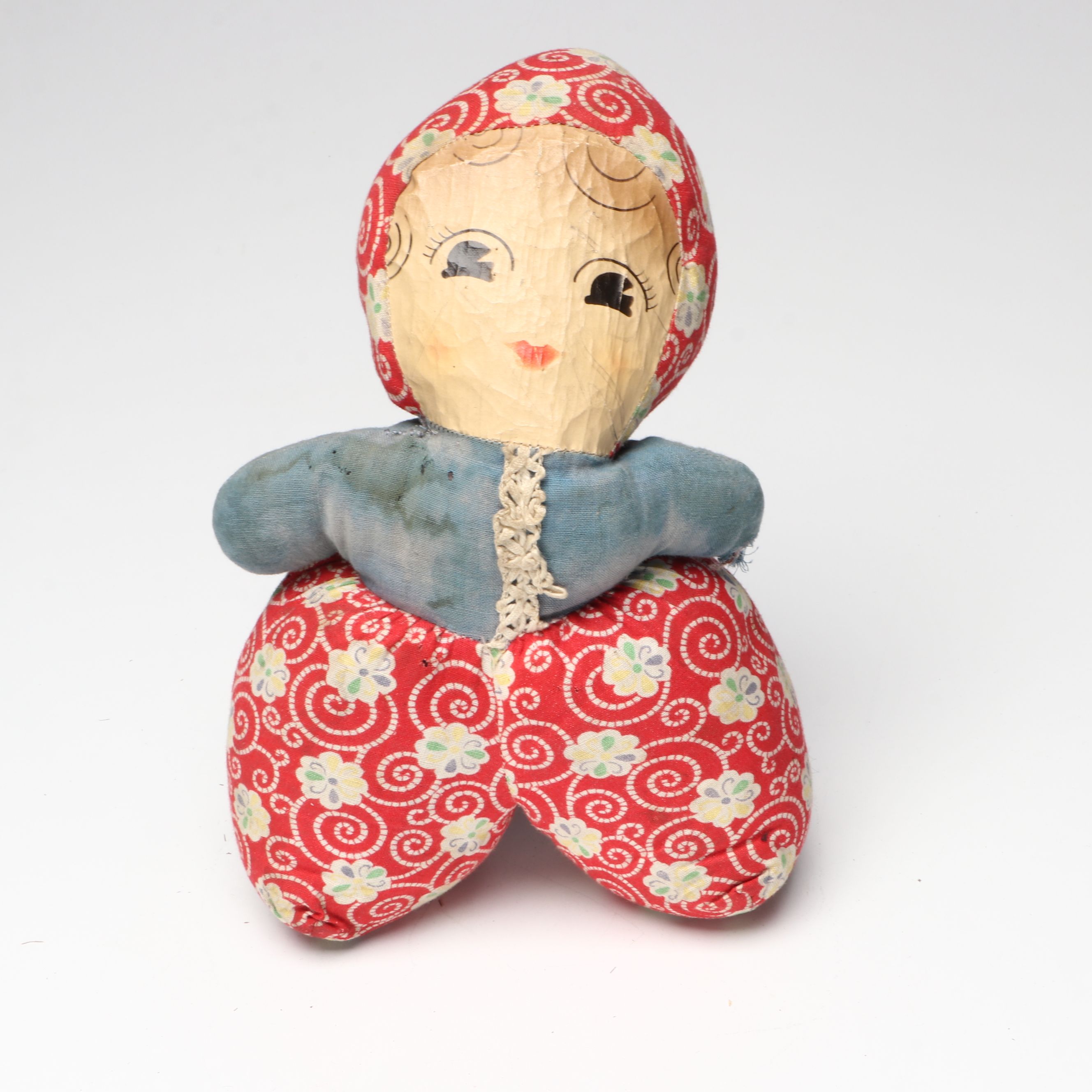 Haudenosaunee (Iroquois) Beaded Whimsy with Other Needlework Pillow and Doll