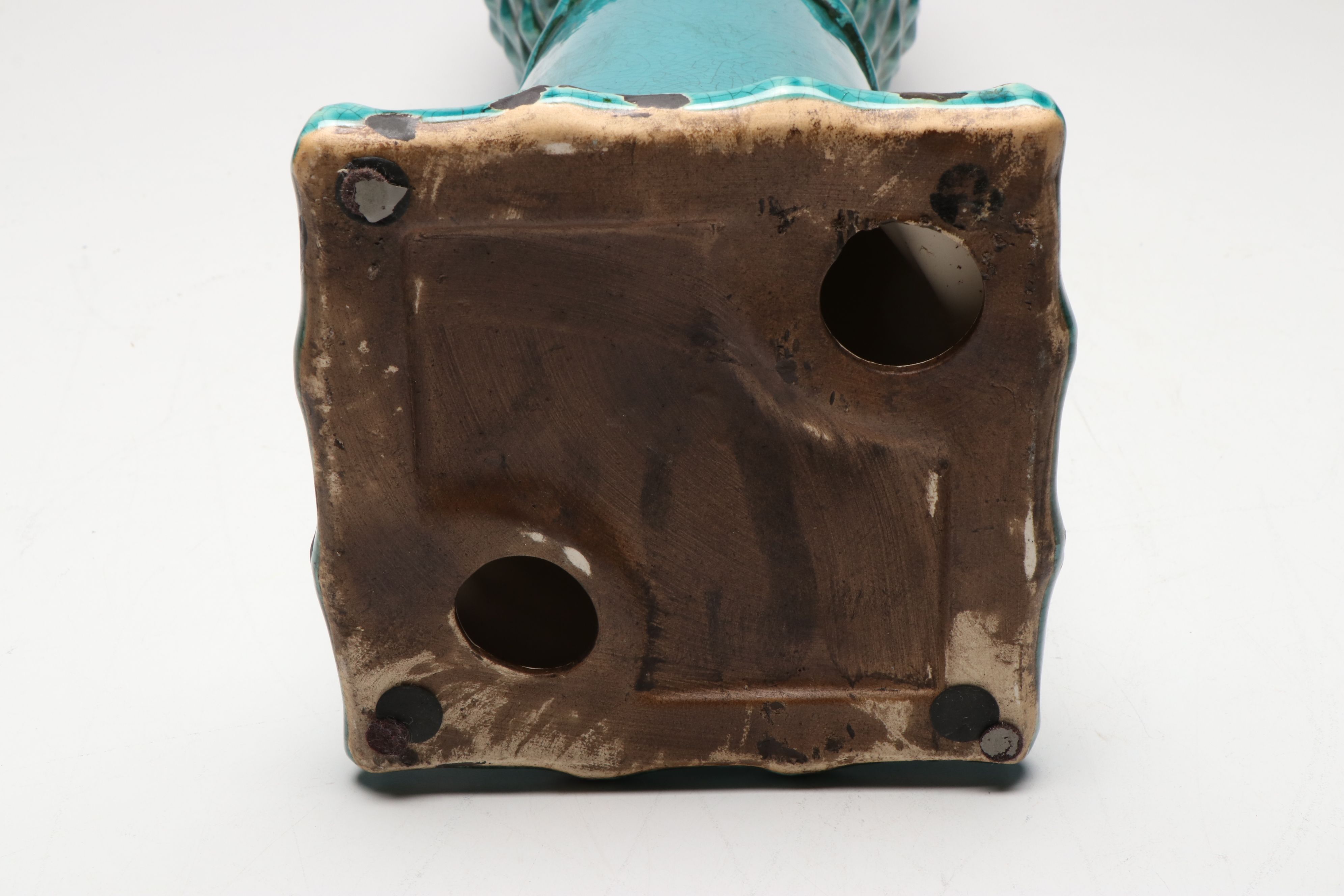 French Style Ceramic Teal Pineapple Décor