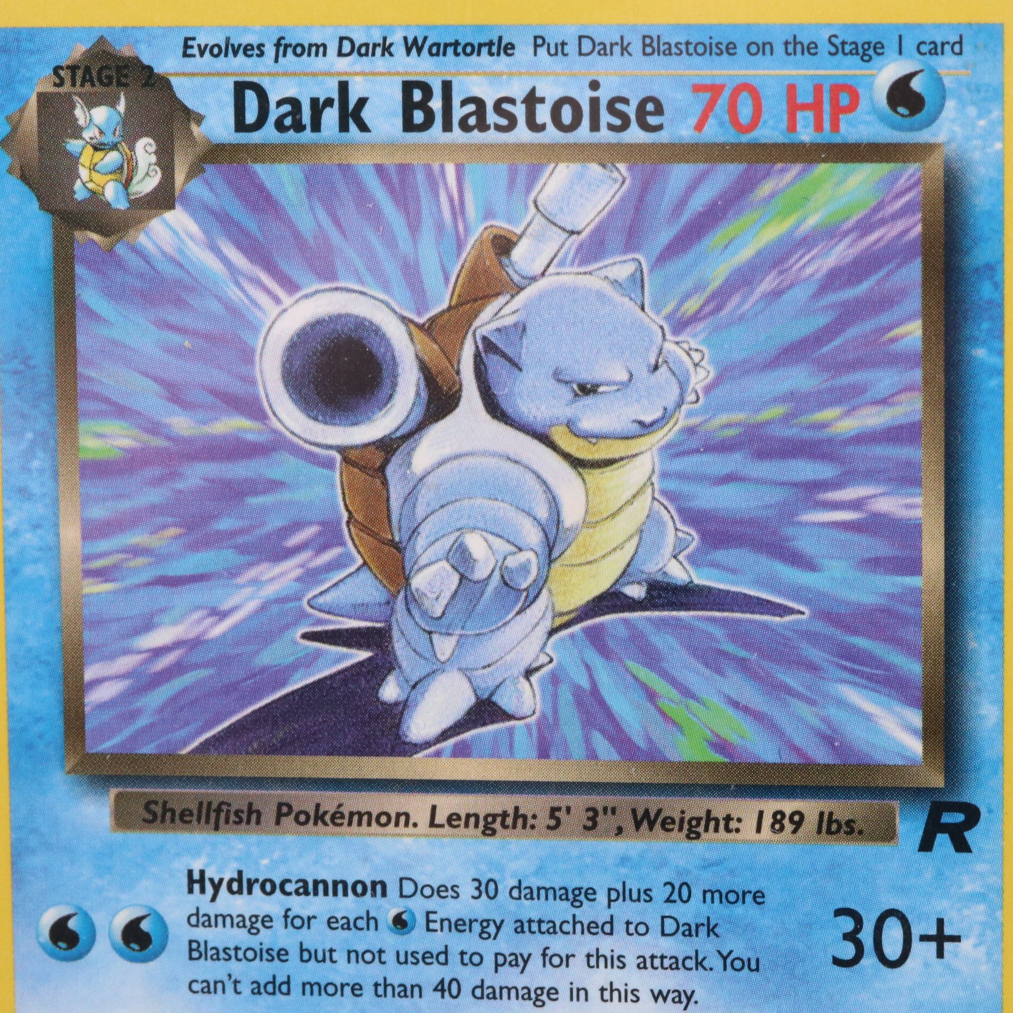 Team Rocket Dark Blastoise Pokémon Card