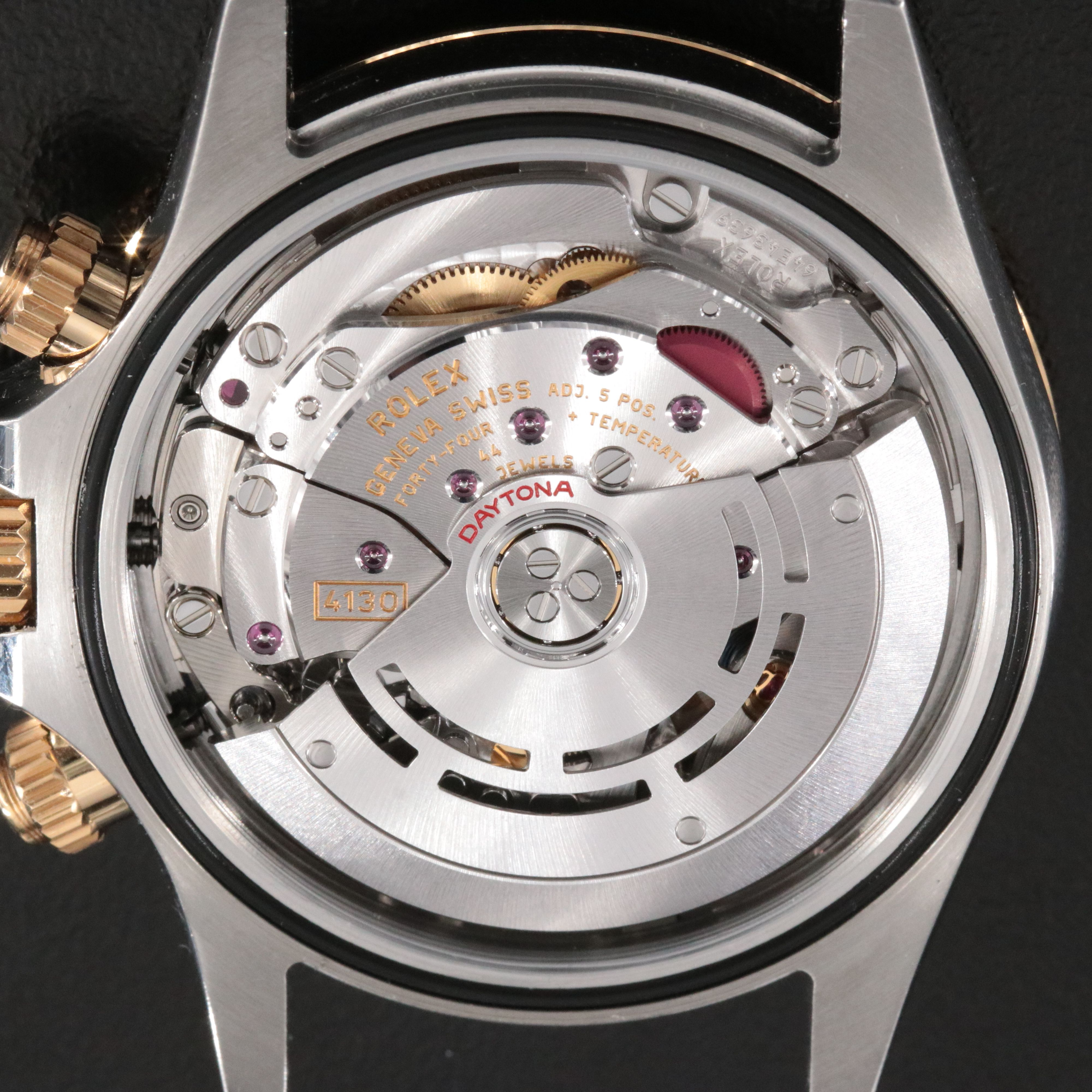 Rolex Cosmograph Daytona Two Tone Factory Diamond Black Dial Watch