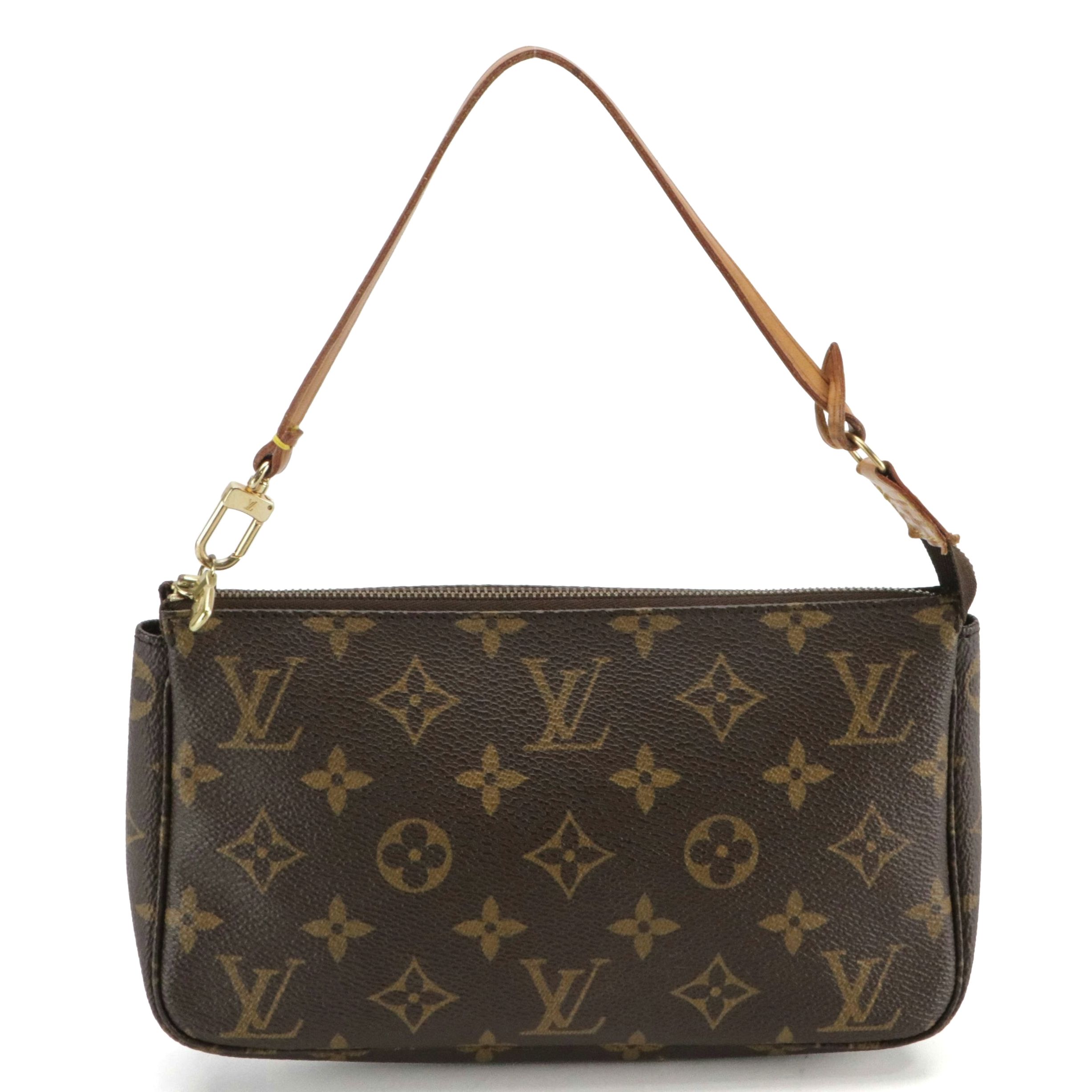 Louis Vuitton Pochette Accessoires in Monogram Canvas and Vachetta Leather