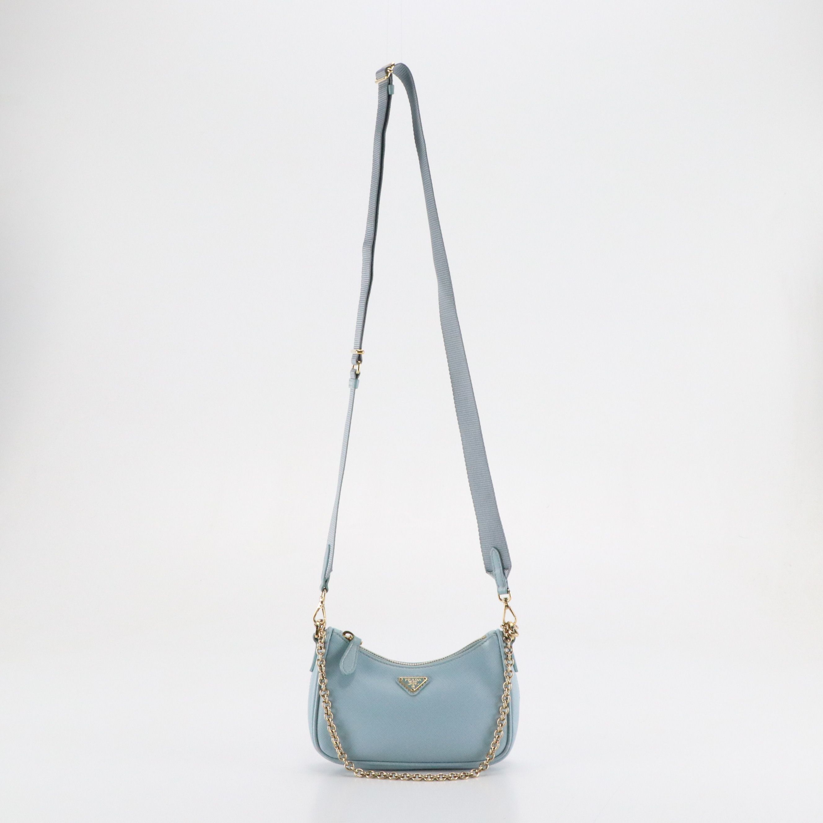 Prada Mini Hobo Bag in Saffiano Leather