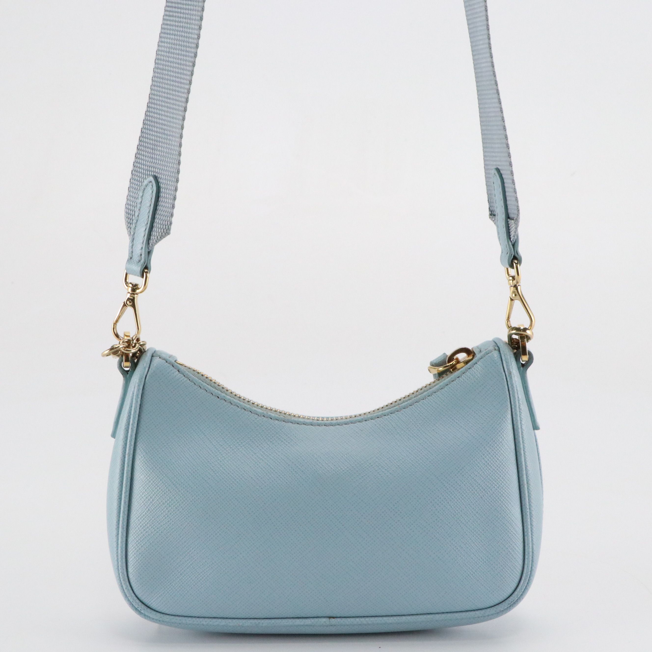 Prada Mini Hobo Bag in Saffiano Leather