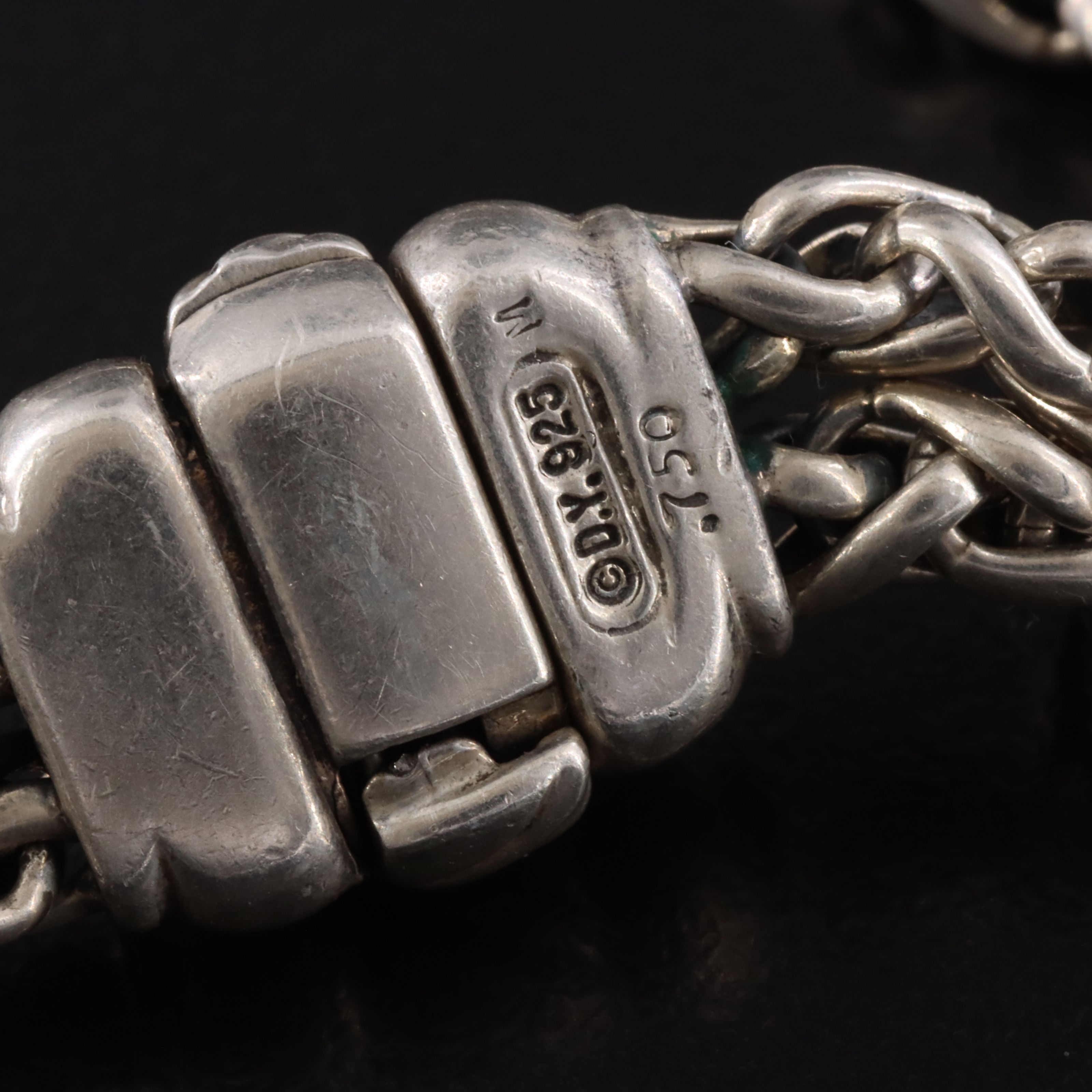 David Yurman Sterling Double Wheat Chain Necklace with 18K Accents