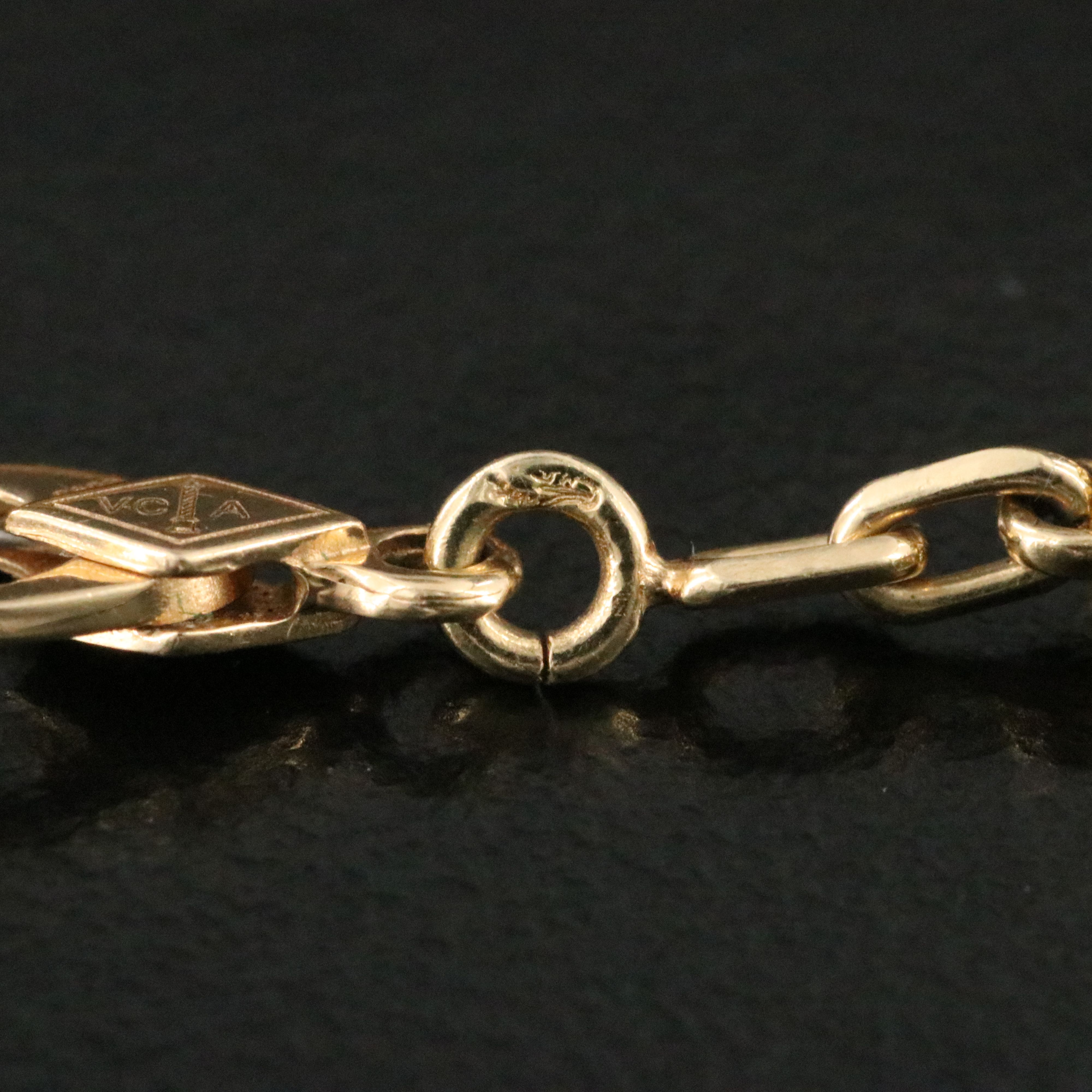 Van Cleef & Arpels Vintage Alhambra 18K Mother-of-Pearl Bracelet