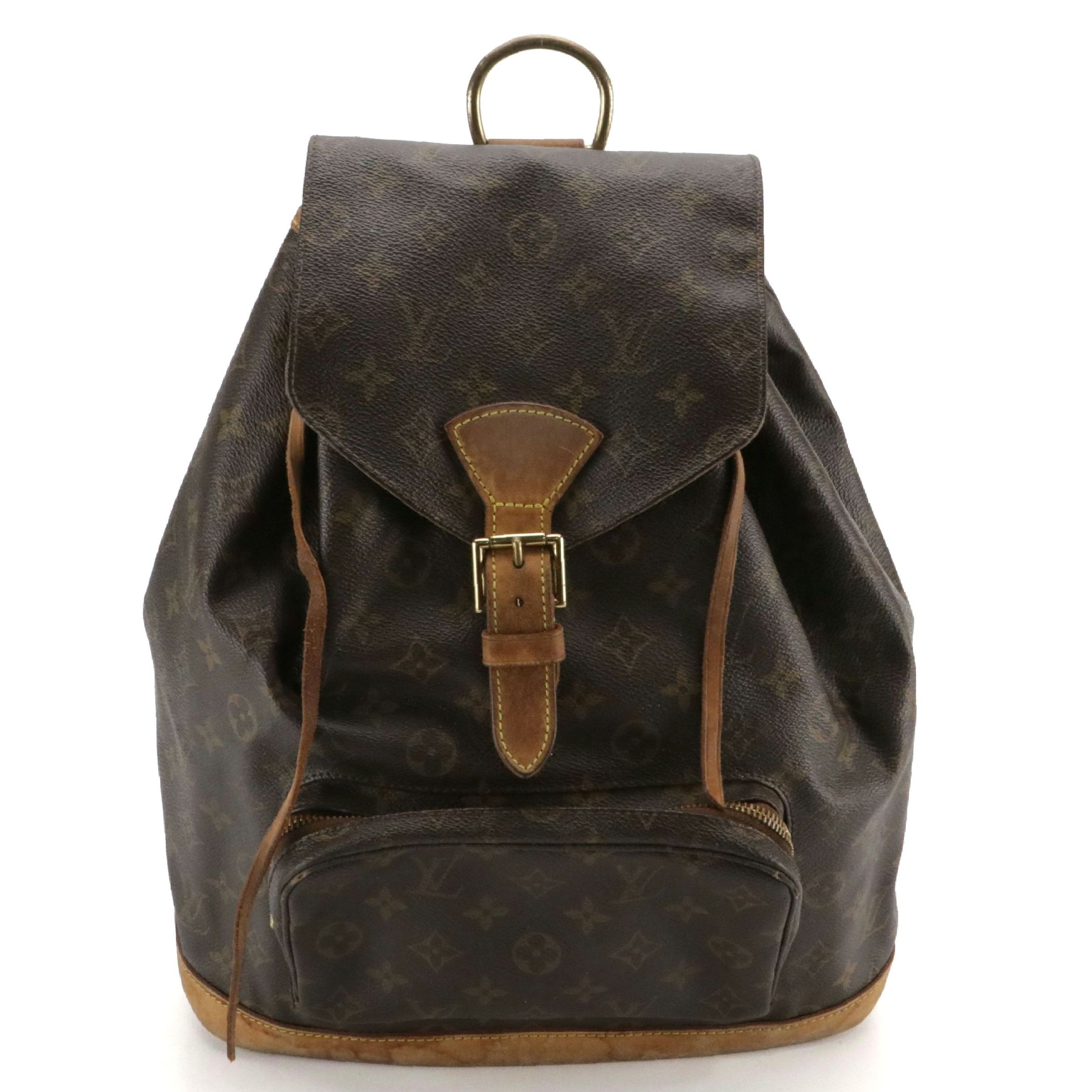 Louis Vuitton Montsouris GM Backpack in Monogram Canvas and Leather