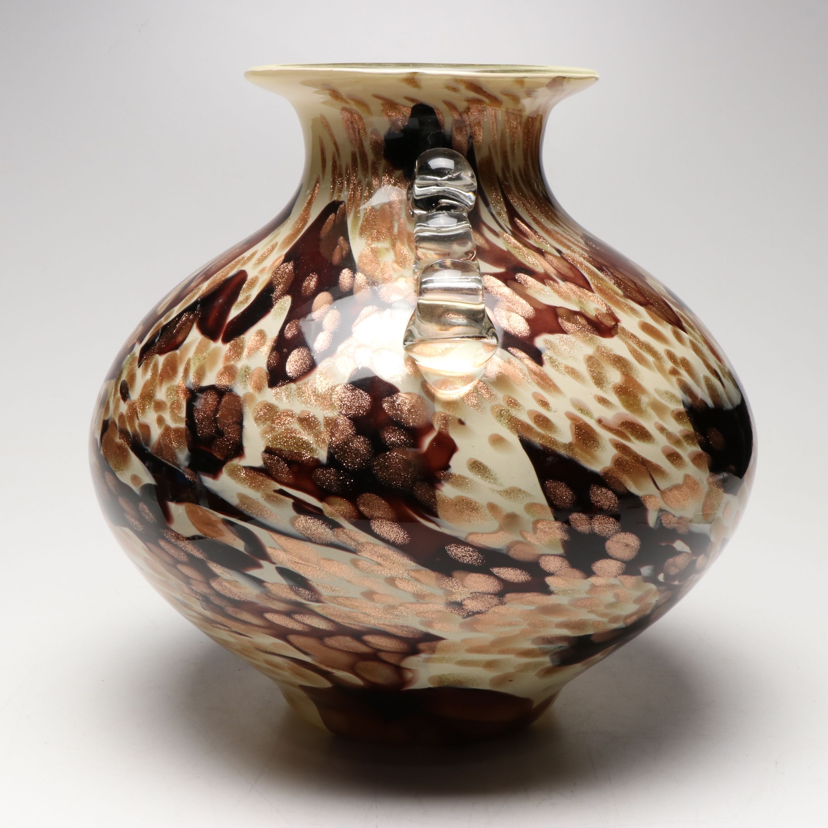 Evans Design Group Aventurine Glass Accent Vase