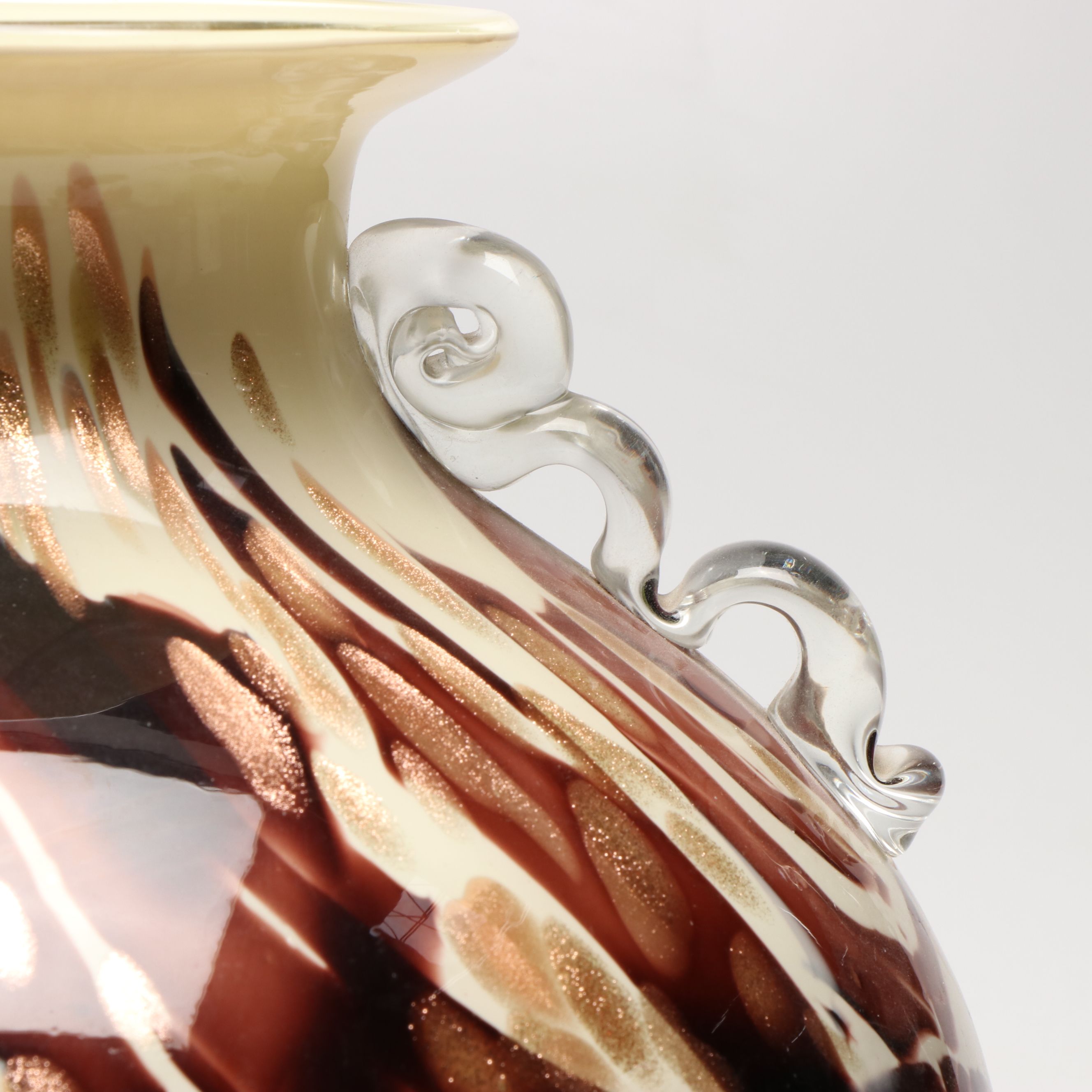 Evans Design Group Aventurine Glass Accent Vase