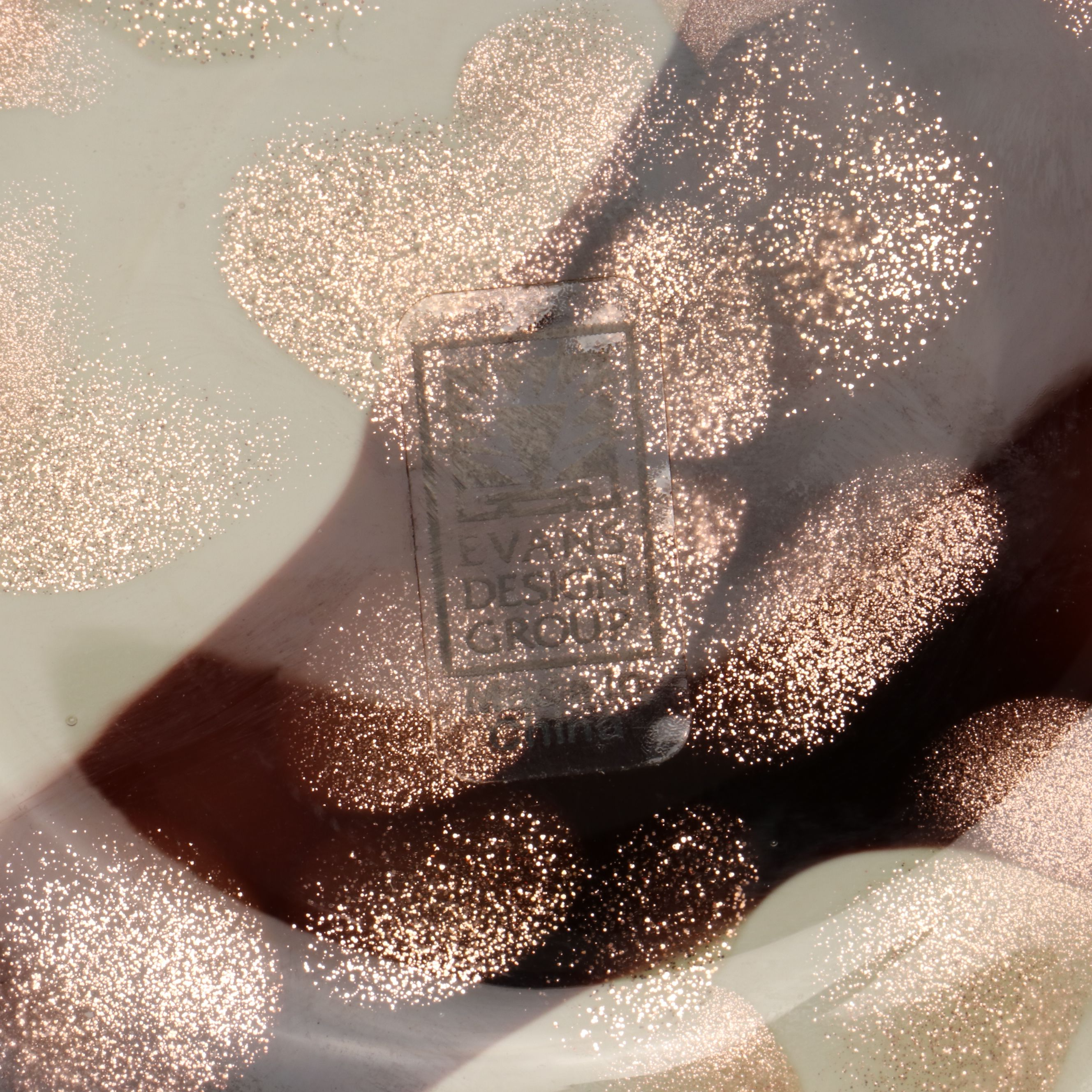 Evans Design Group Aventurine Glass Accent Vase