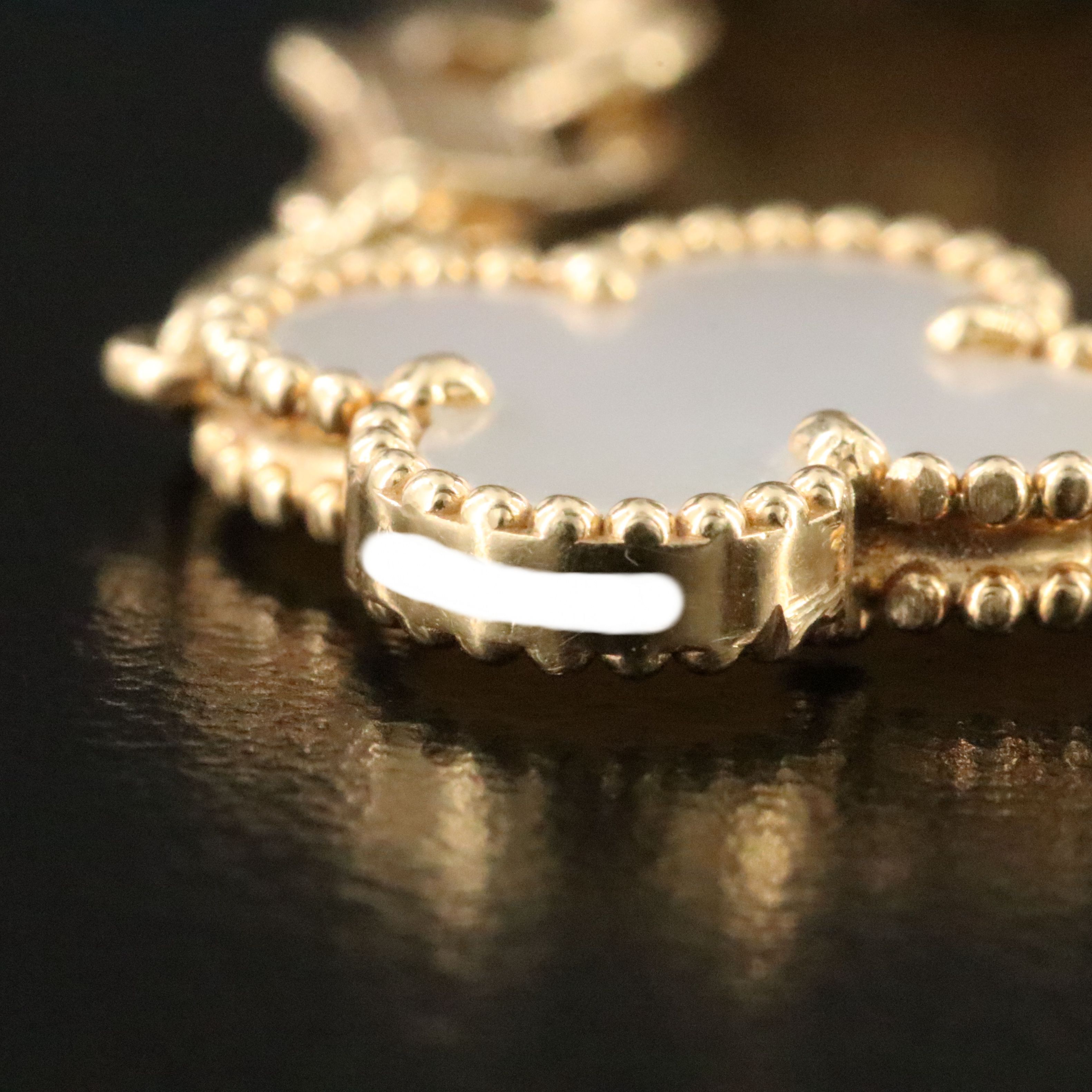 Van Cleef & Arpels Vintage Alhambra 18K Mother-of-Pearl Bracelet