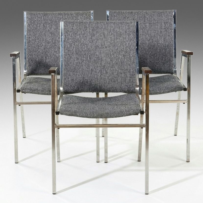 Set of Three Steelcase 454 Series "Stacker" Armchairs, 1992