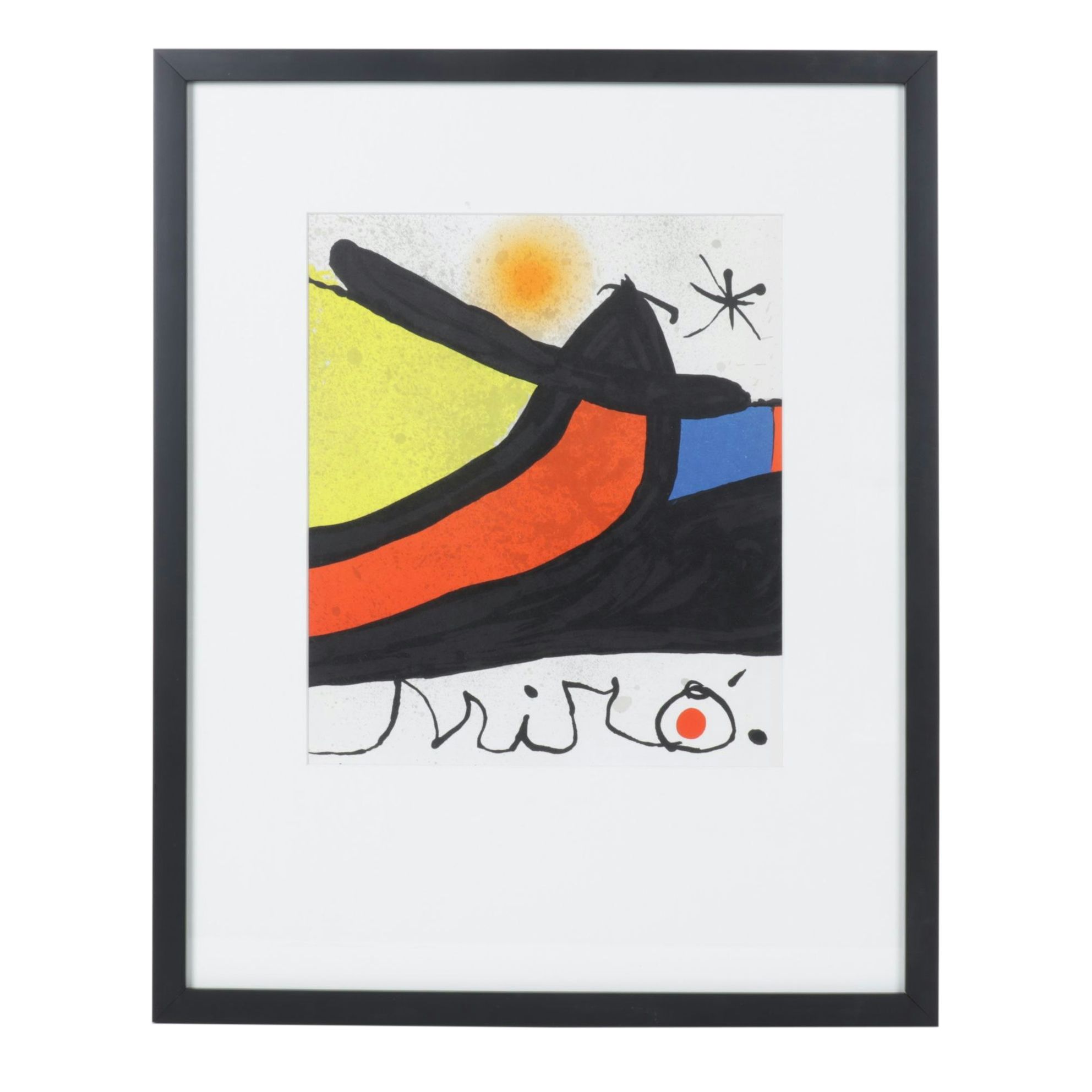 Joan Miró Lithograph Cover for "Derrière le Miroir No. 193/194 ", 1971