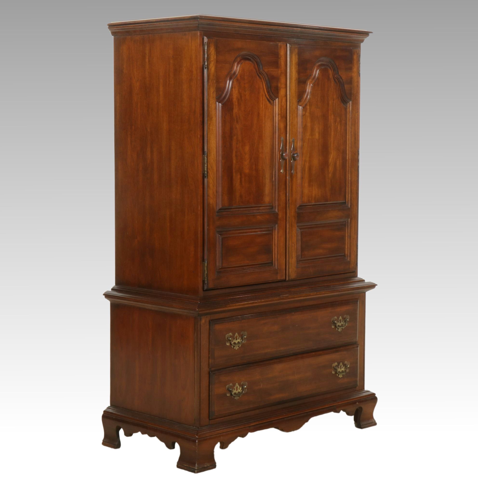 Mount Vernon Federal Style Cherry Armoire, Late 20th Century