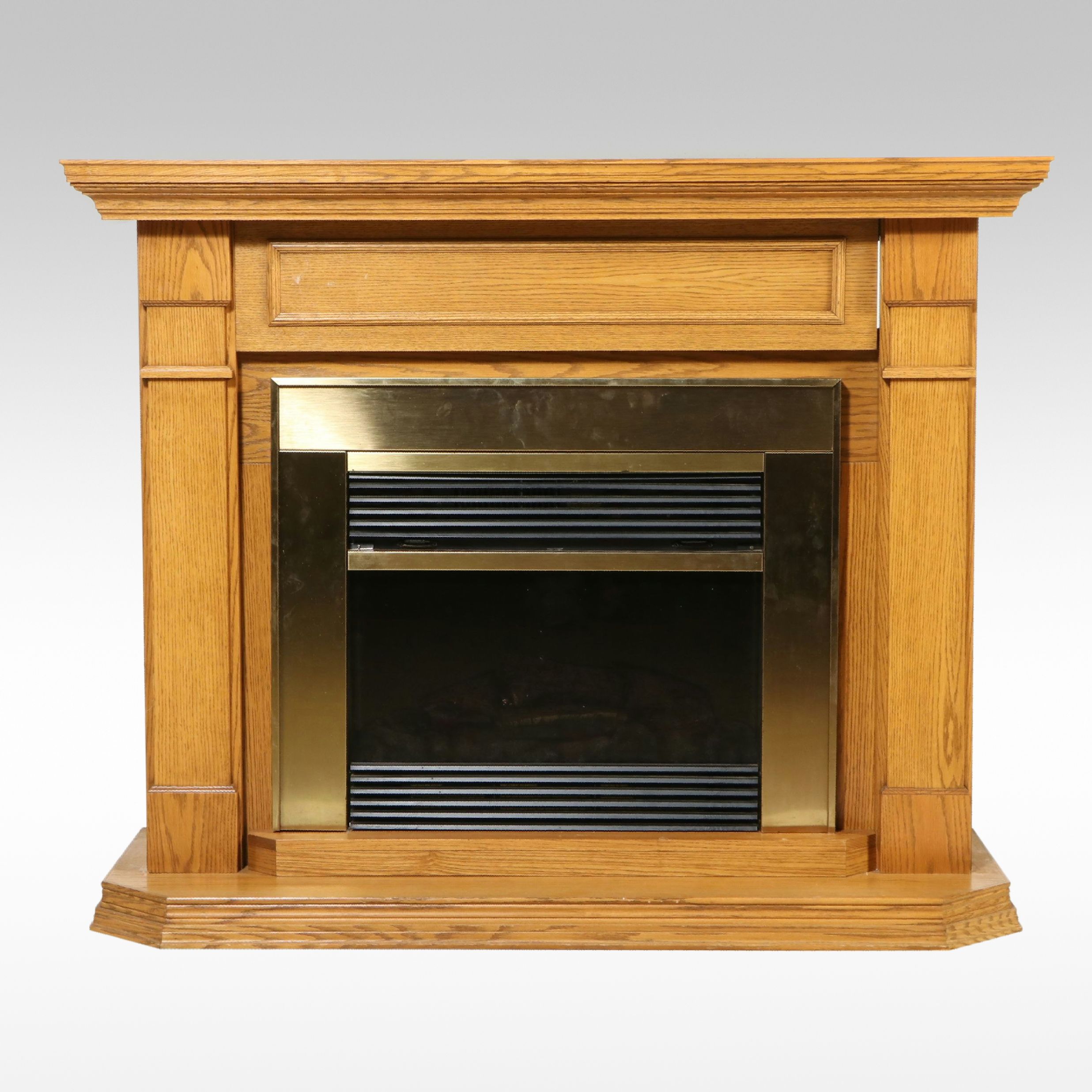 Symphony Electric Fireplace in Oak Frame