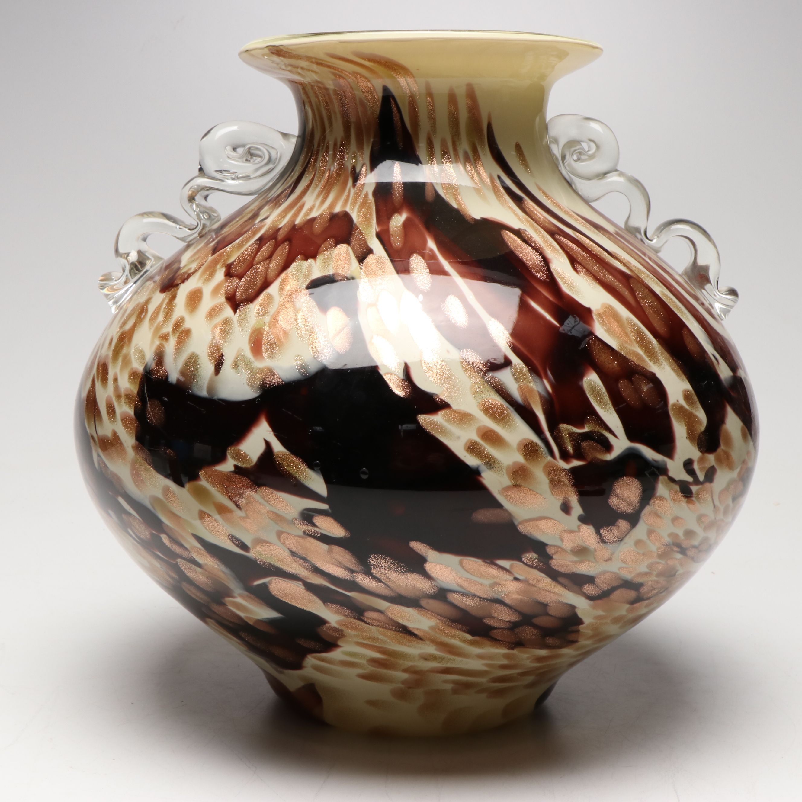 Evans Design Group Aventurine Glass Accent Vase