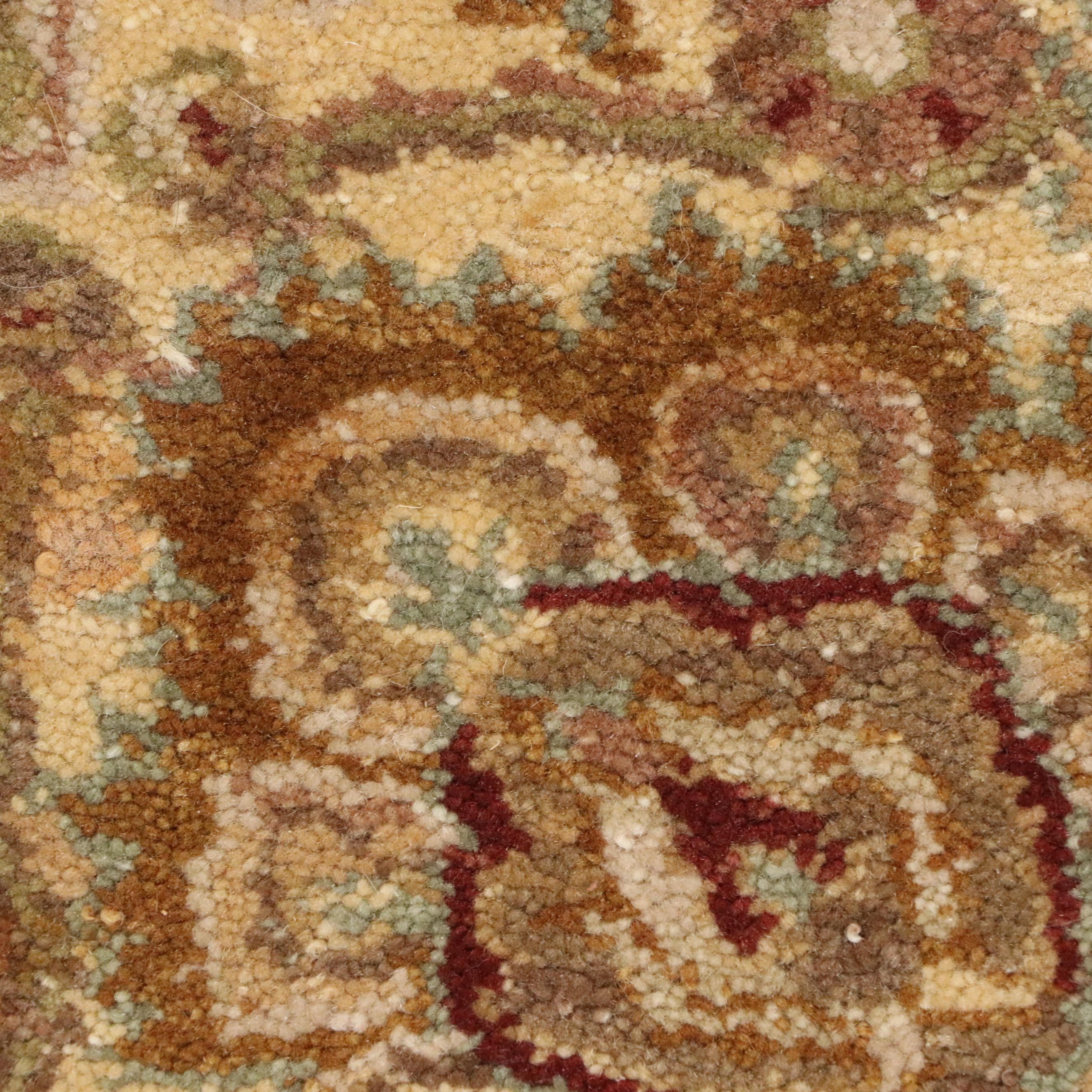 6'2 x 10'2 Hand-Knotted Indo-Oushak Style Area Rug