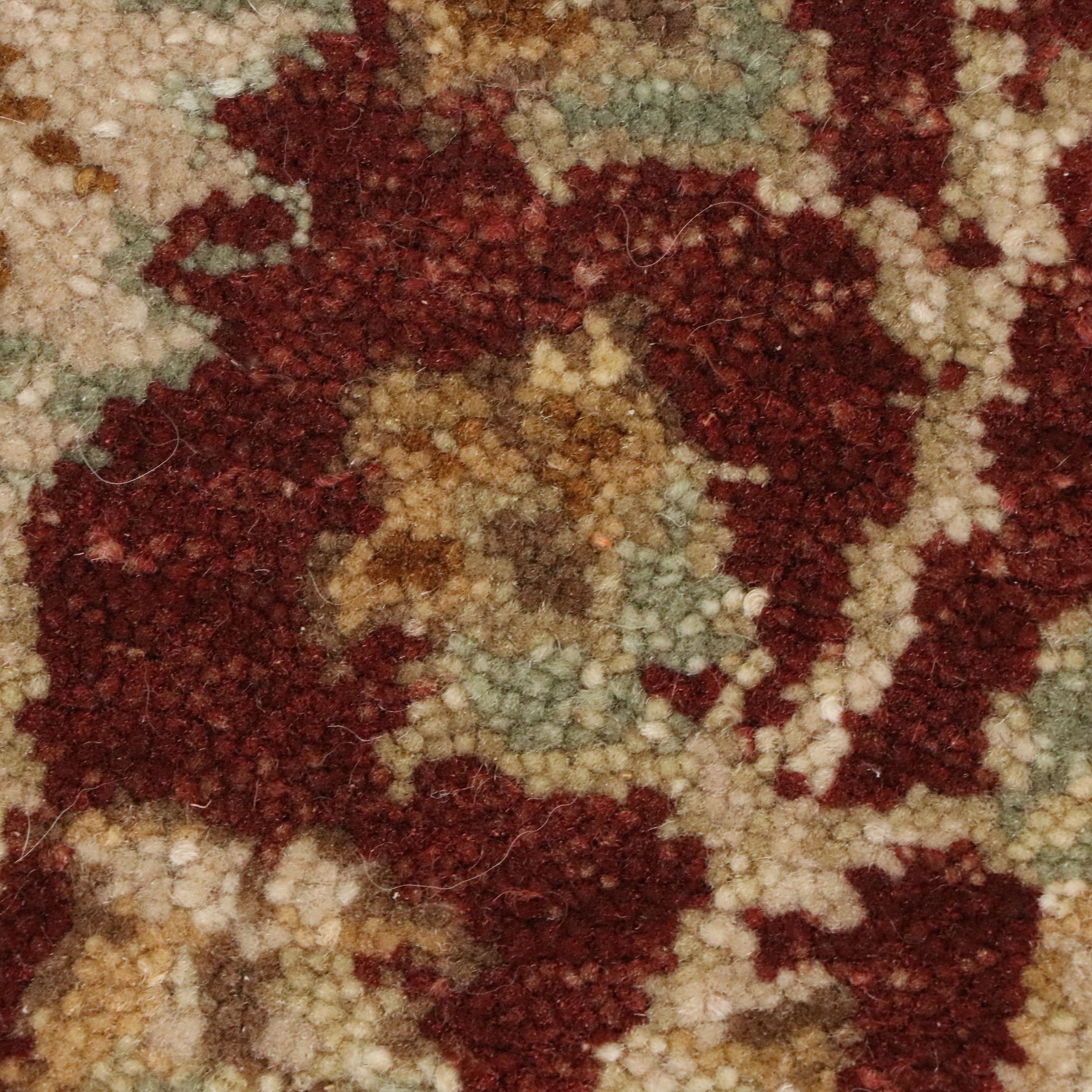 6'2 x 10'2 Hand-Knotted Indo-Oushak Style Area Rug