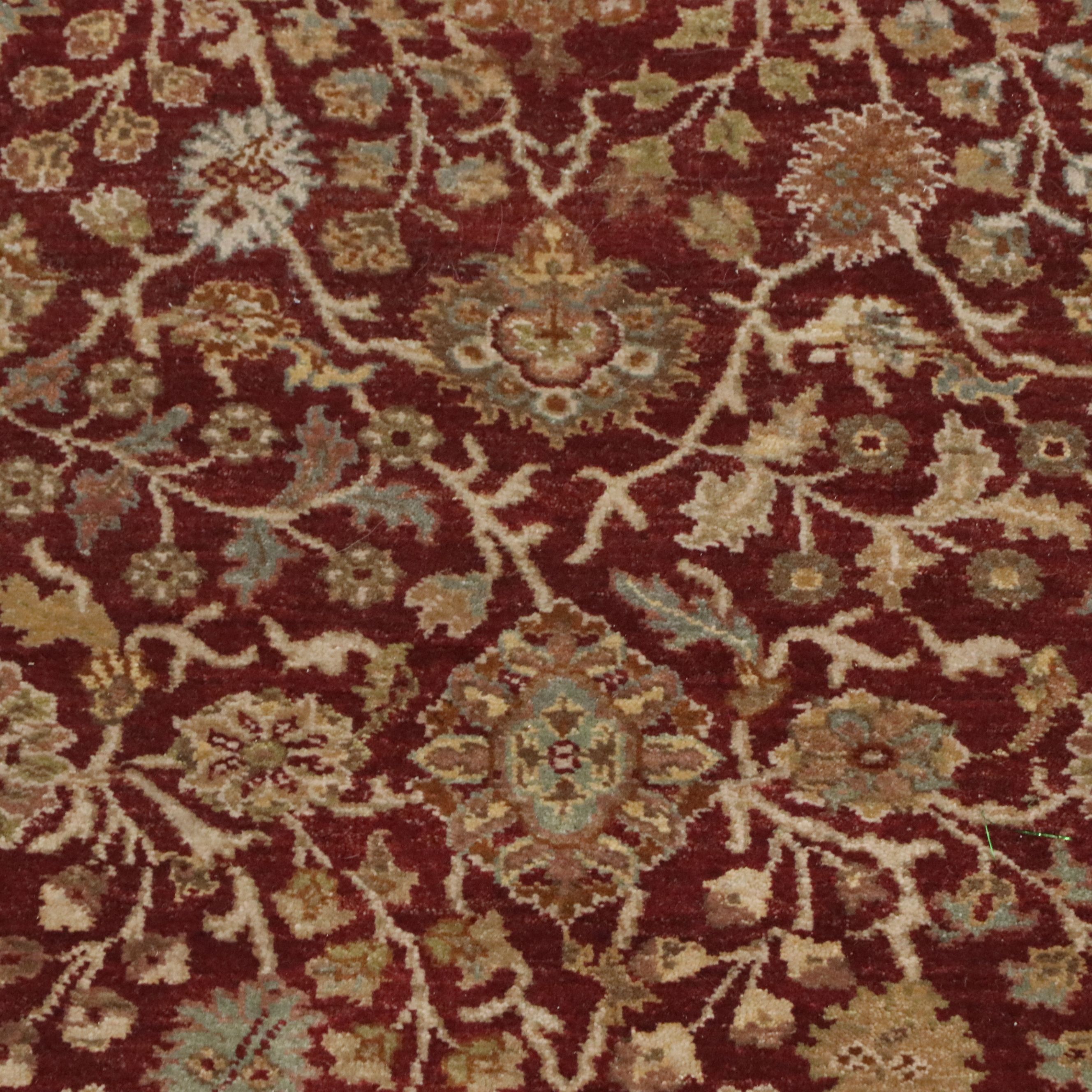 6'2 x 10'2 Hand-Knotted Indo-Oushak Style Area Rug