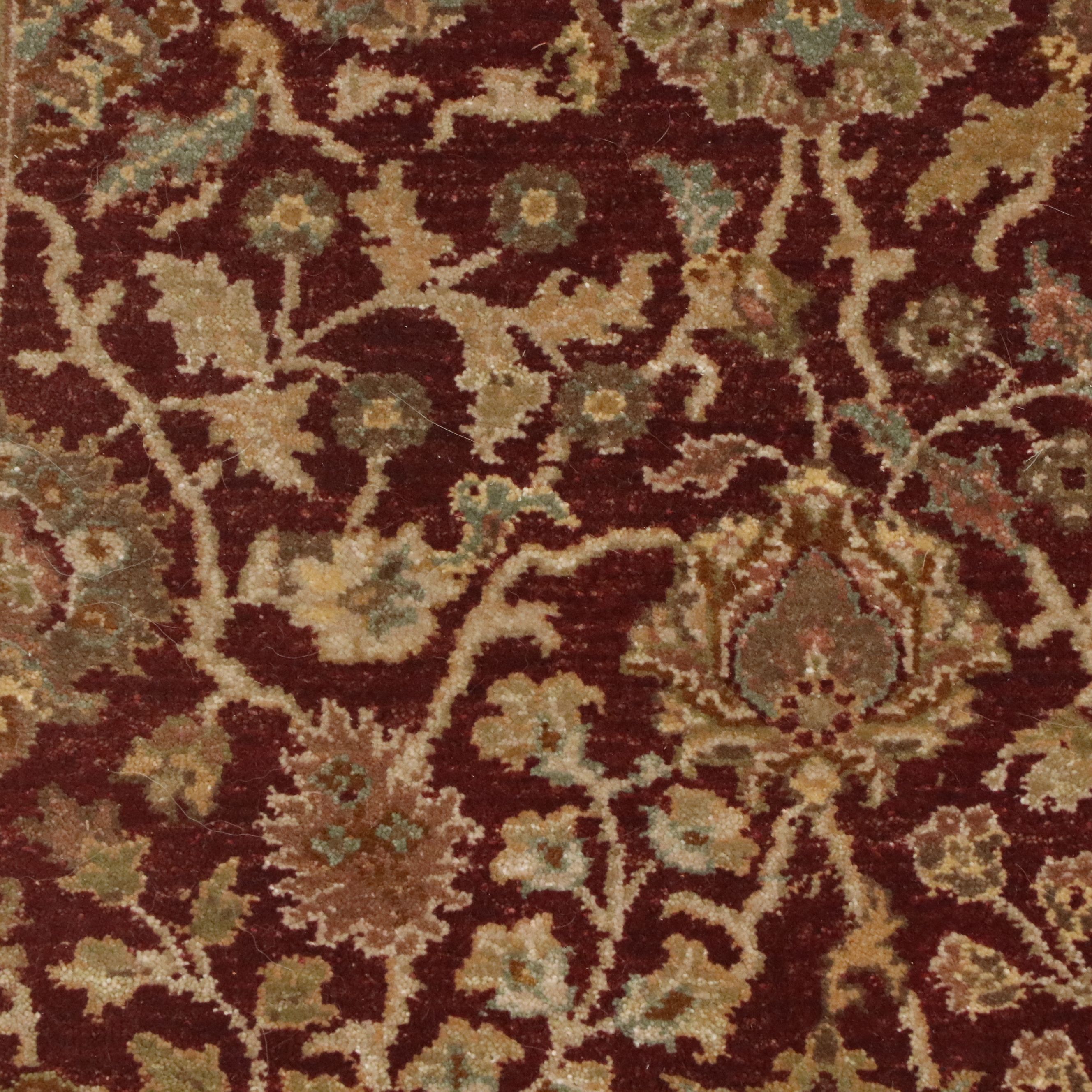 6'2 x 10'2 Hand-Knotted Indo-Oushak Style Area Rug