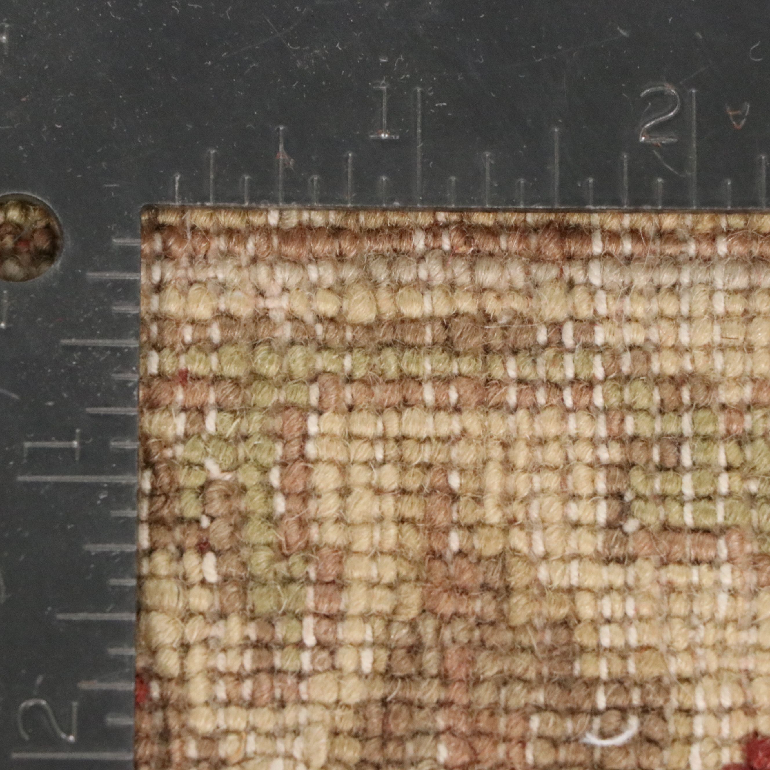 6'2 x 10'2 Hand-Knotted Indo-Oushak Style Area Rug