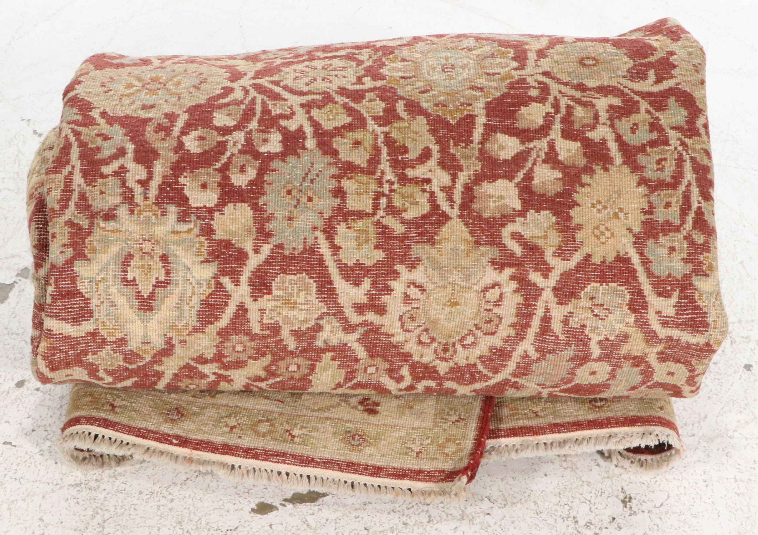 6'2 x 10'2 Hand-Knotted Indo-Oushak Style Area Rug