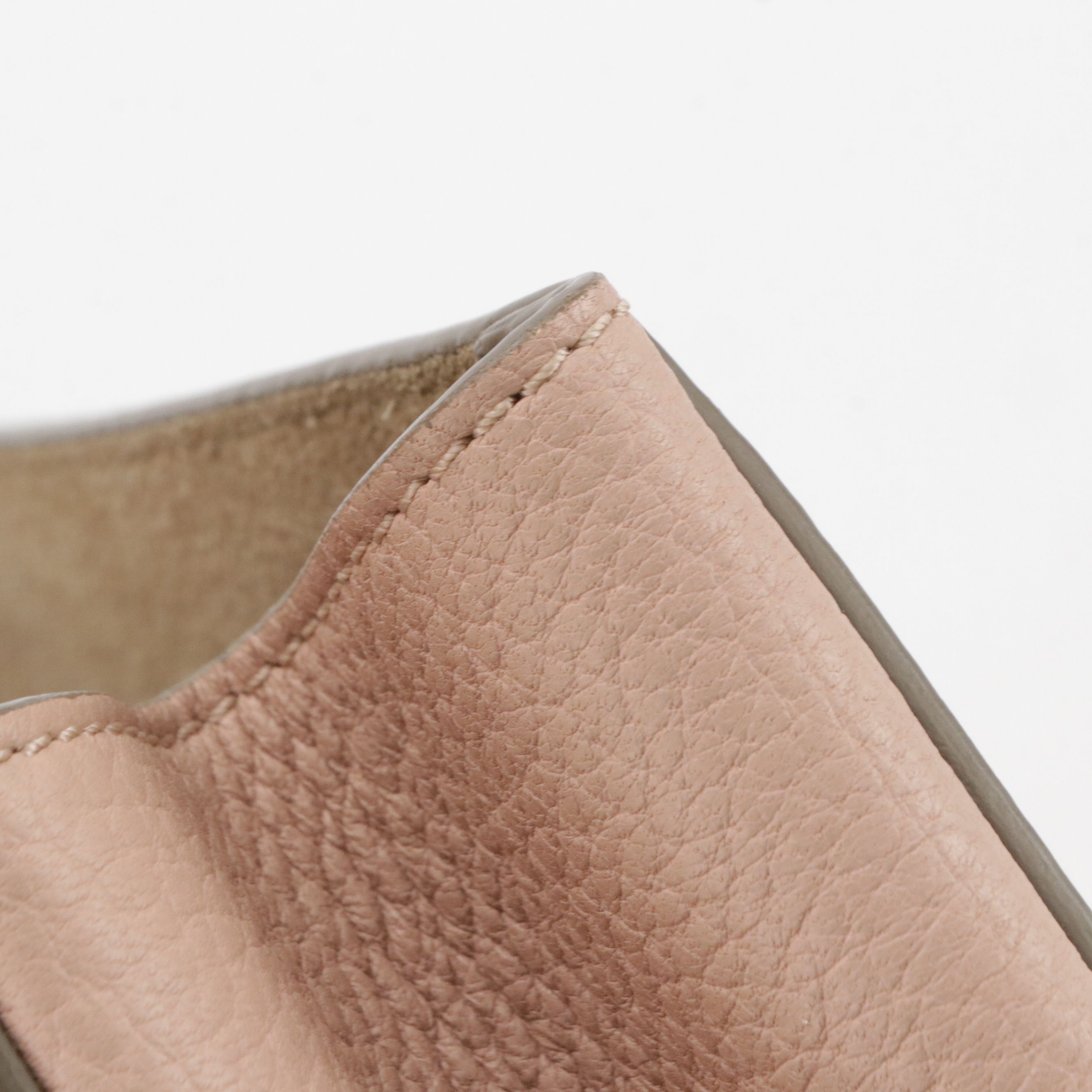 Chloé Drew Chain Crossbody Bag in Pink Grained Calfskin Leather