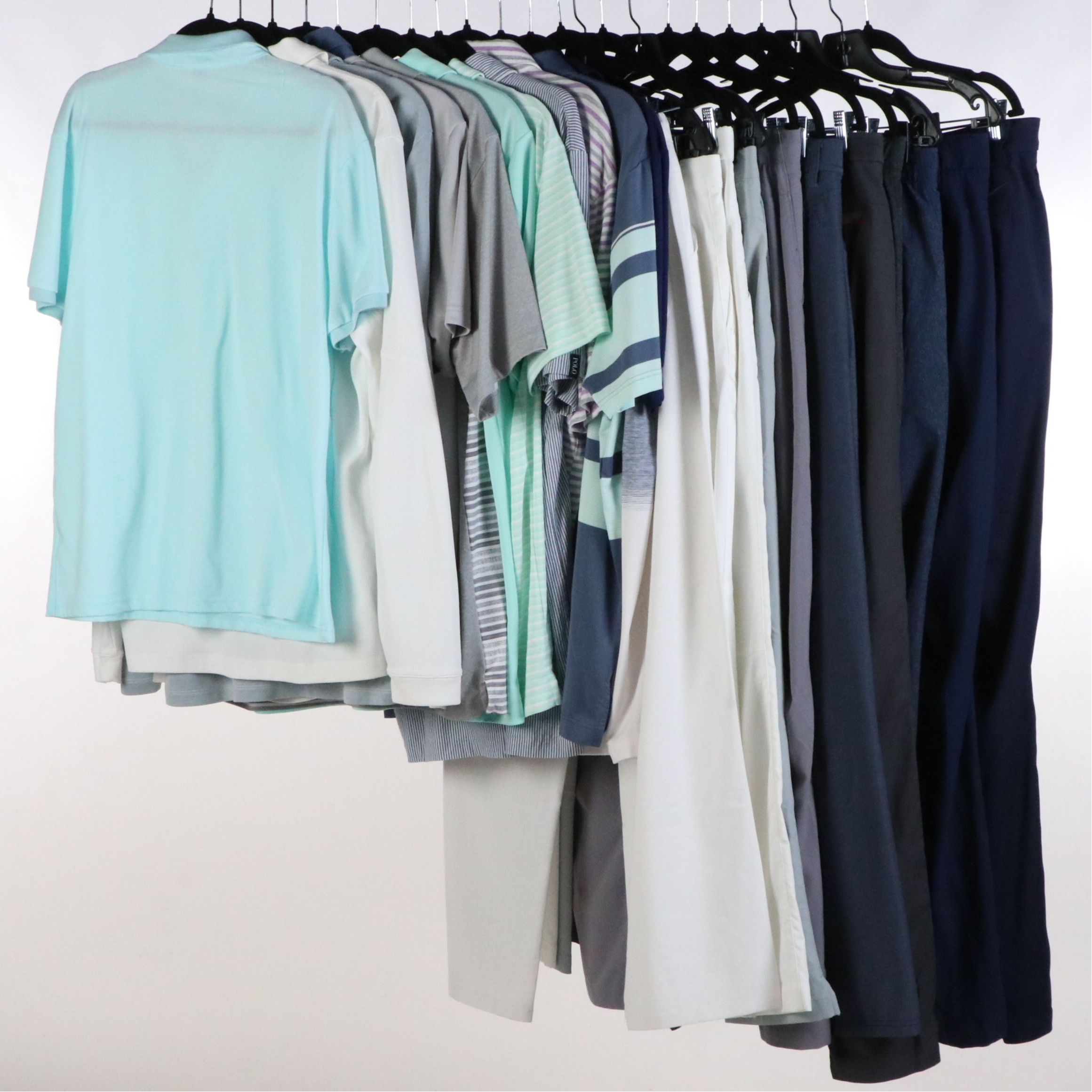 Men's Golf Pants, Short and Long Sleeve Polo Shirts from Adidas, Nike & More