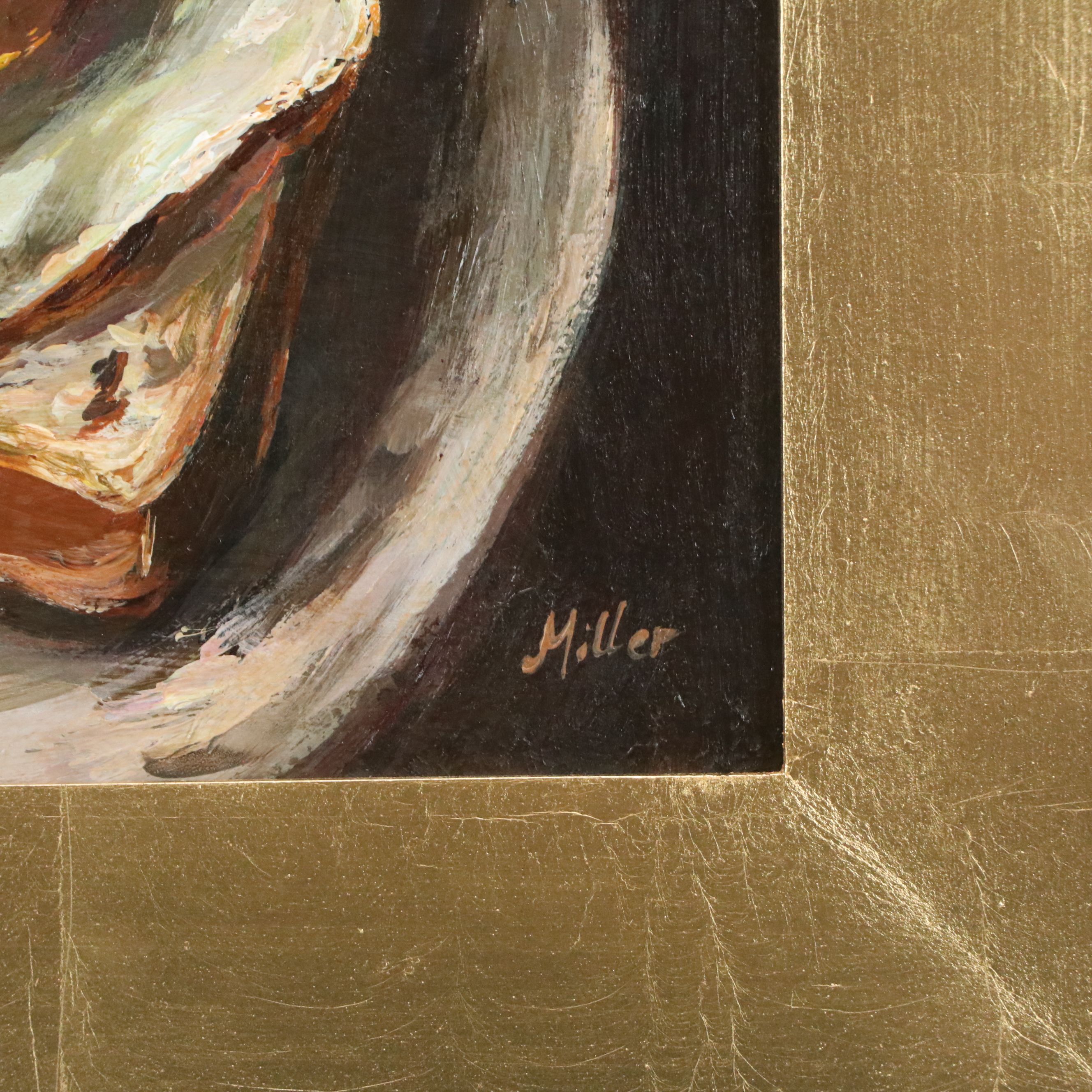 A. K. Miller Still Life Oil Painting "Egg Study"