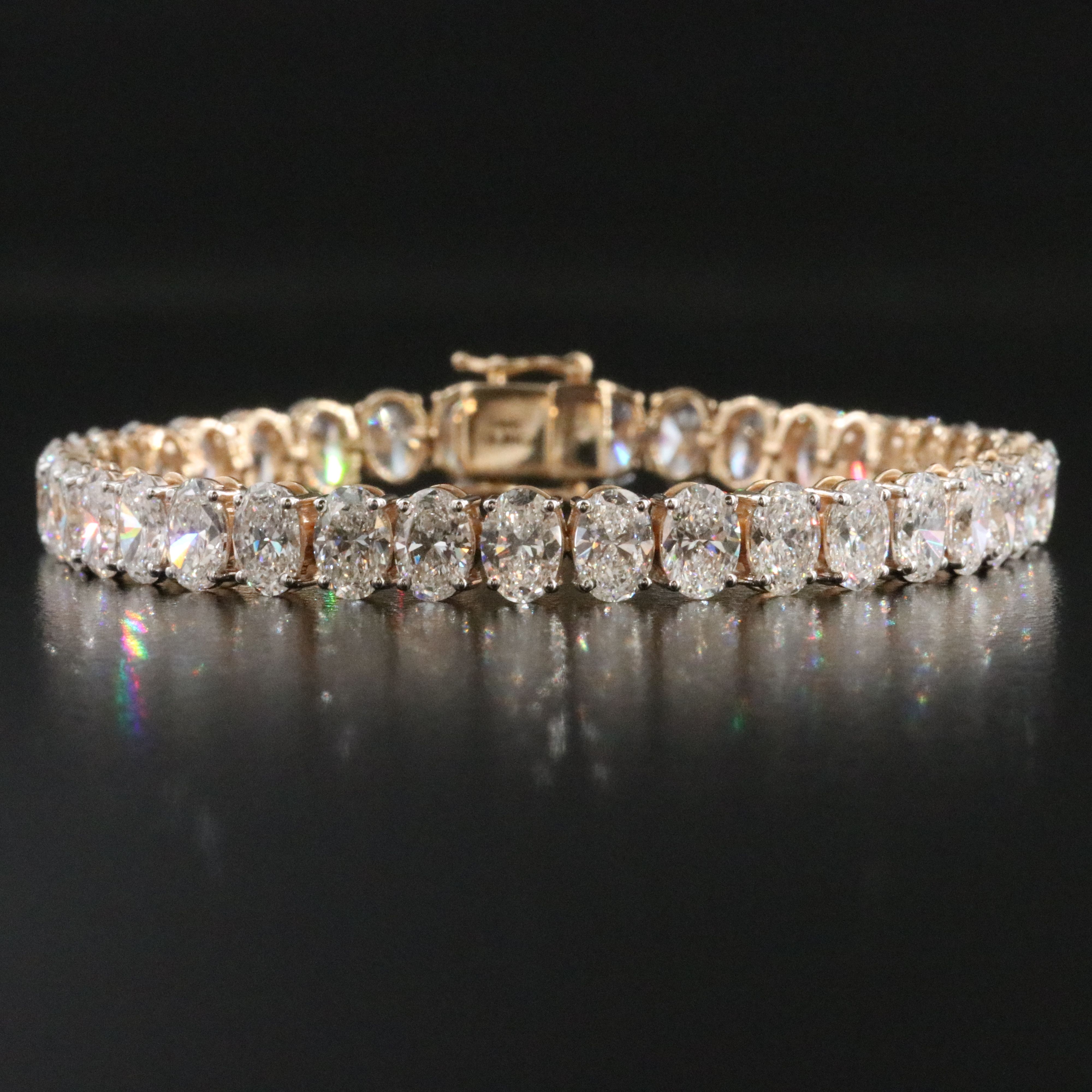 14K 13.30 CTW Lab Grown Diamond Line Bracelet