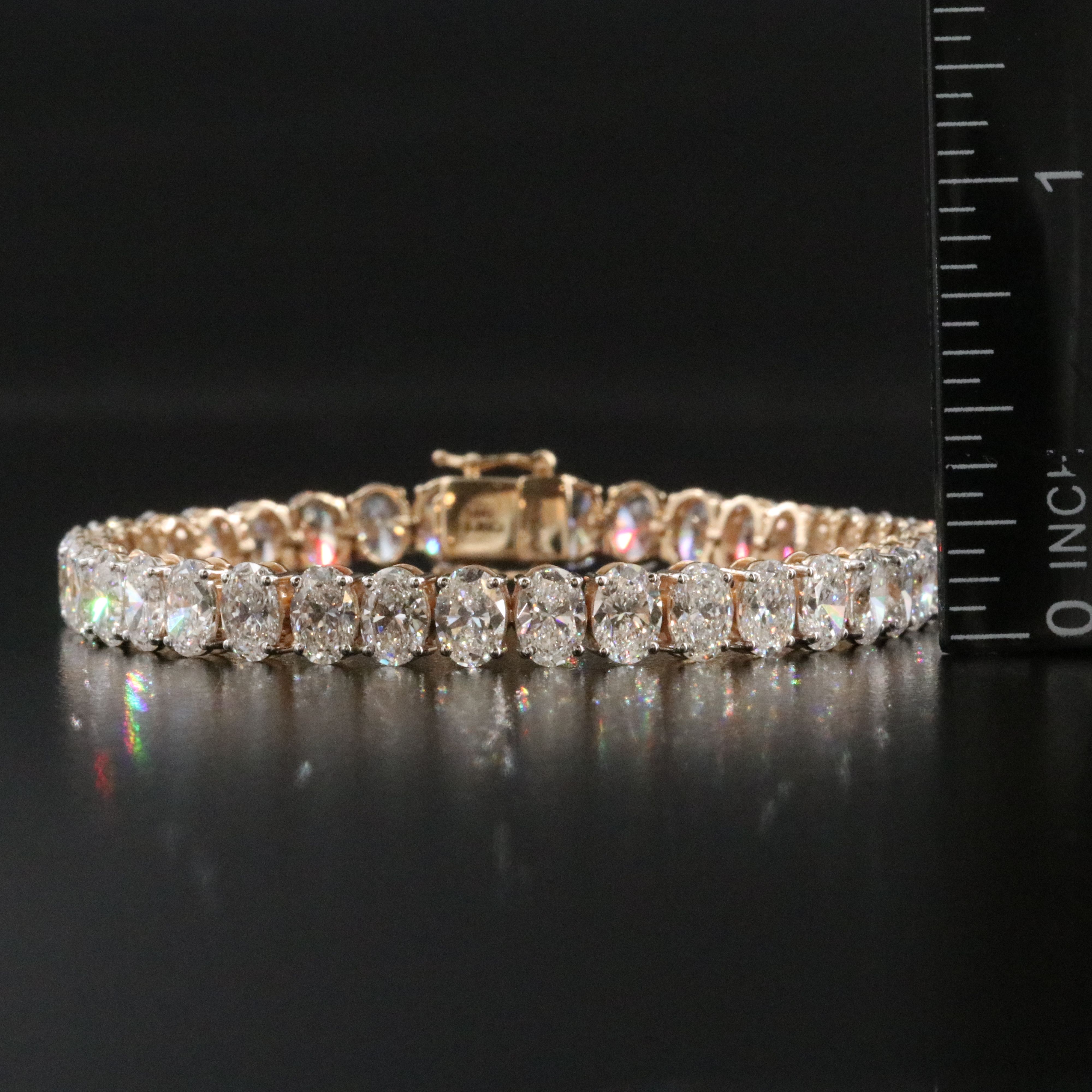 14K 13.30 CTW Lab Grown Diamond Line Bracelet