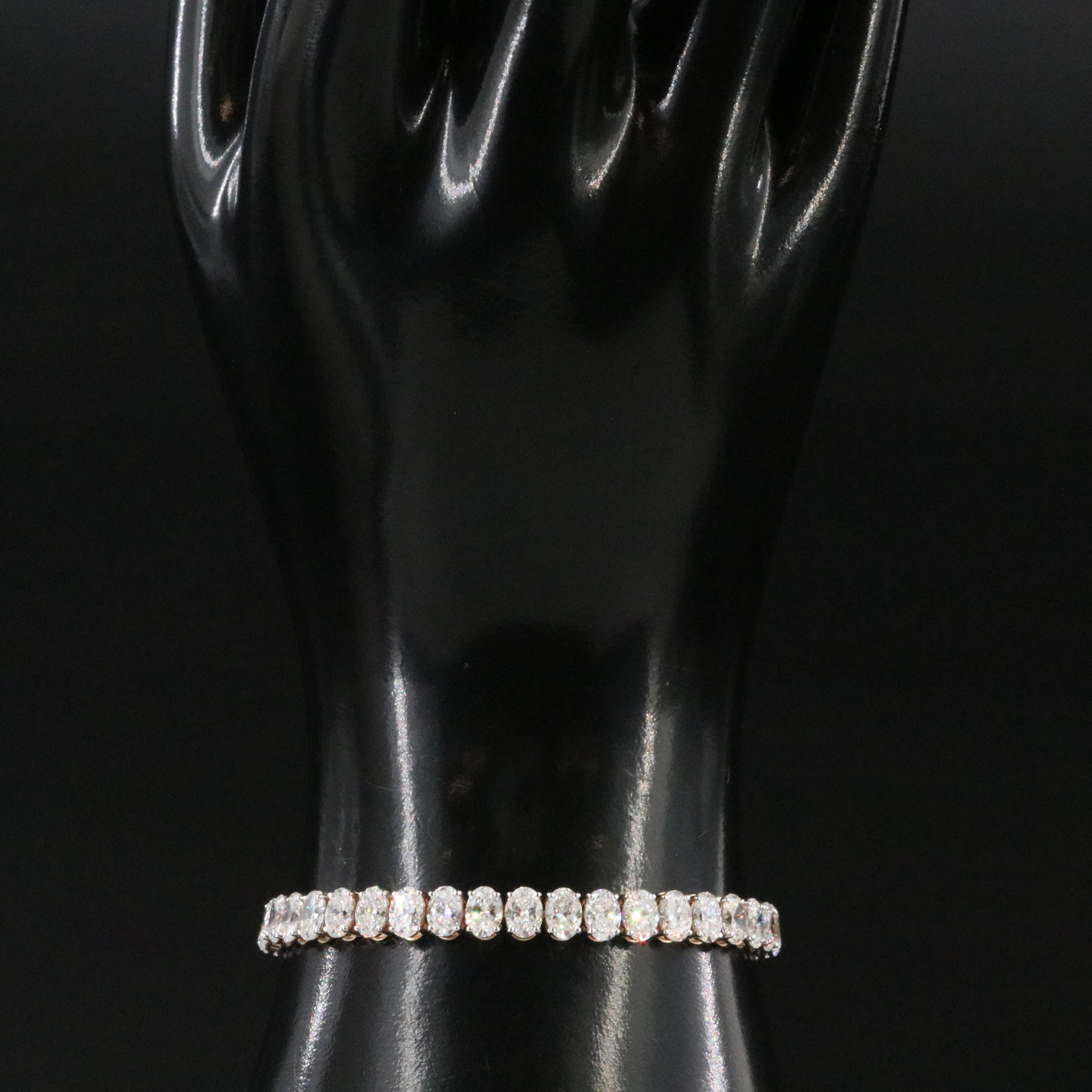 14K 13.30 CTW Lab Grown Diamond Line Bracelet