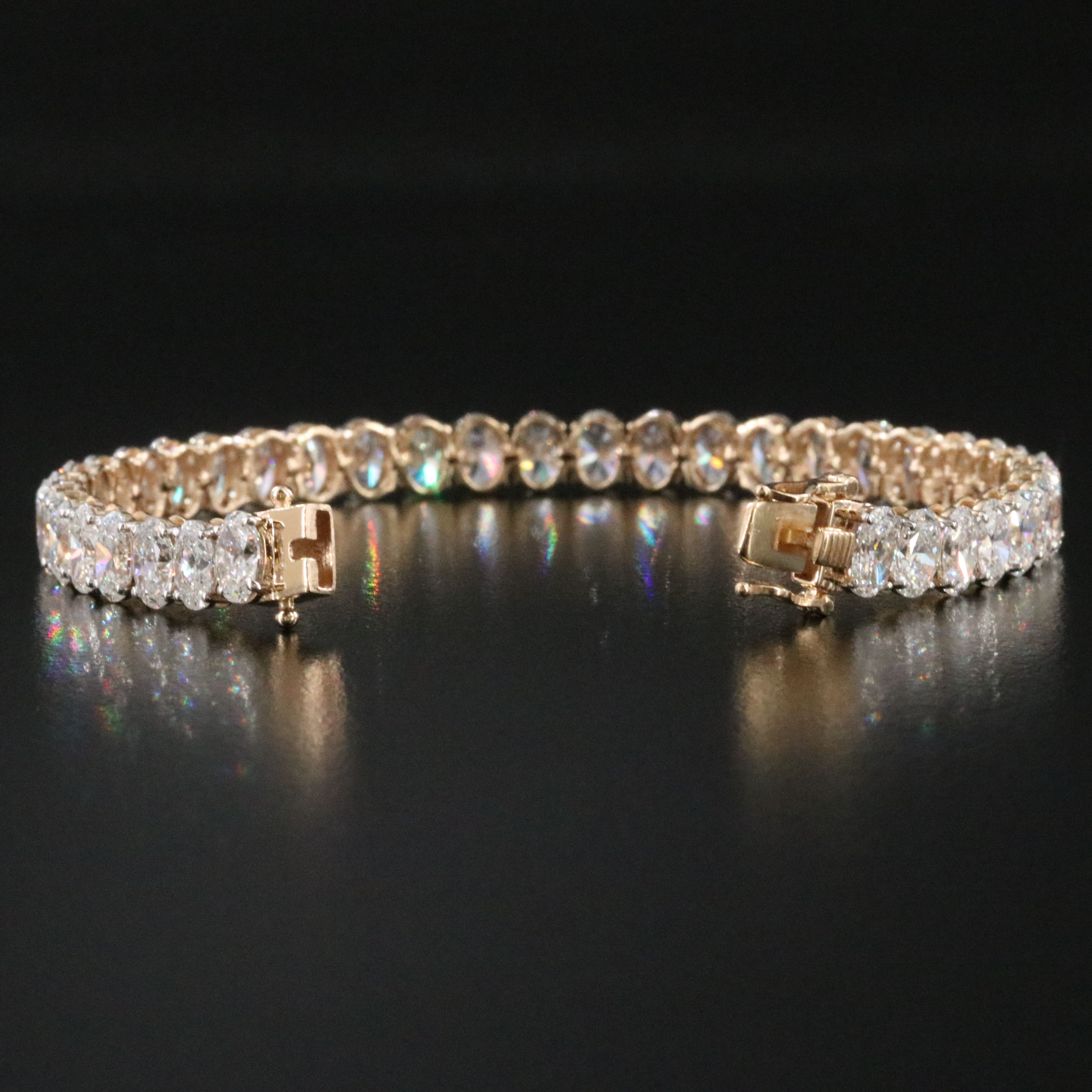 14K 13.30 CTW Lab Grown Diamond Line Bracelet