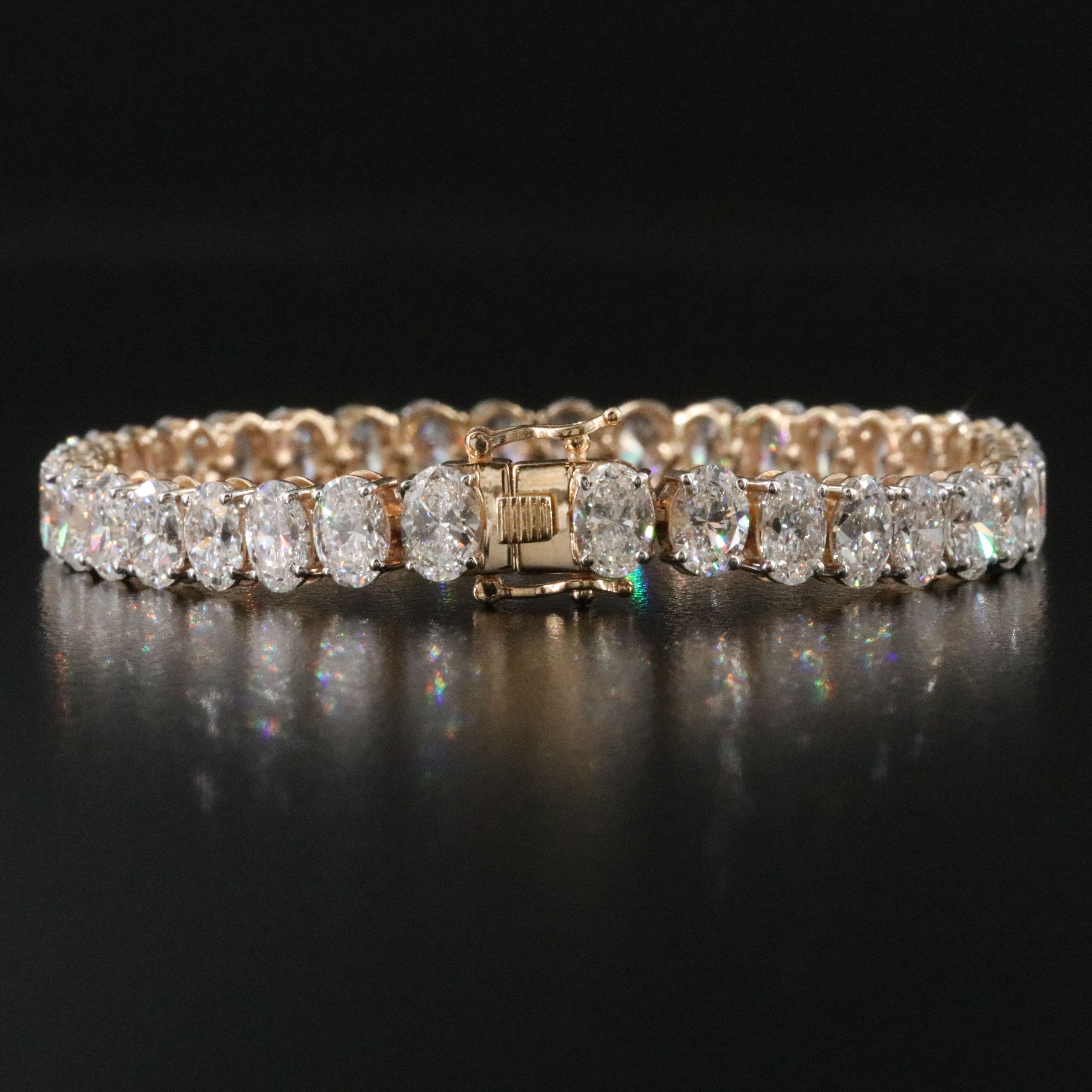 14K 13.30 CTW Lab Grown Diamond Line Bracelet