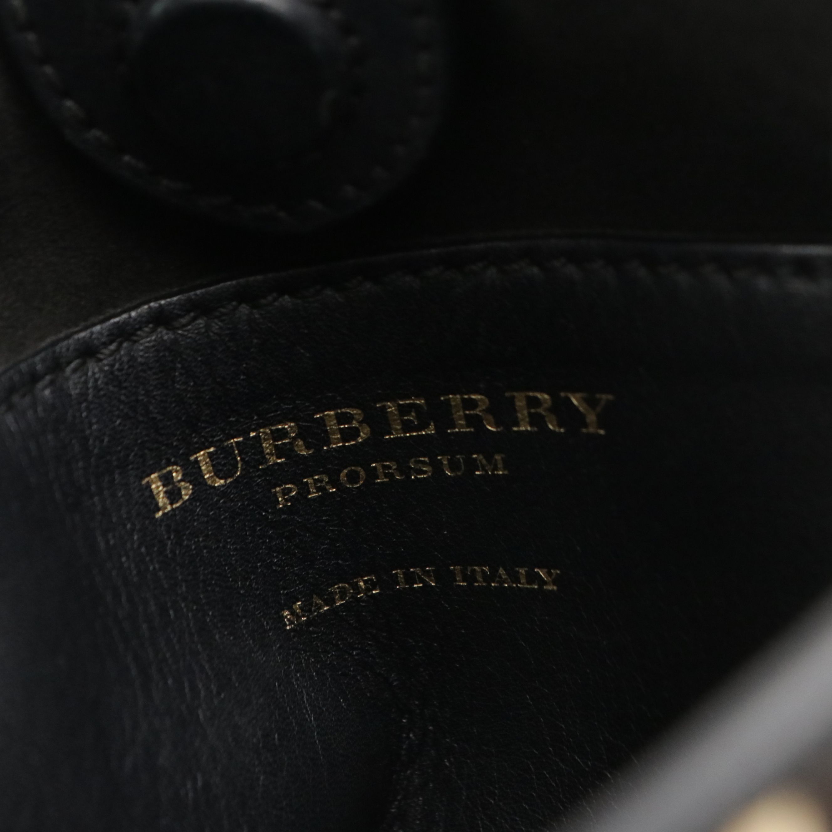 Burberry Prorsum Fringed Calf Hair Small Bucket Bag