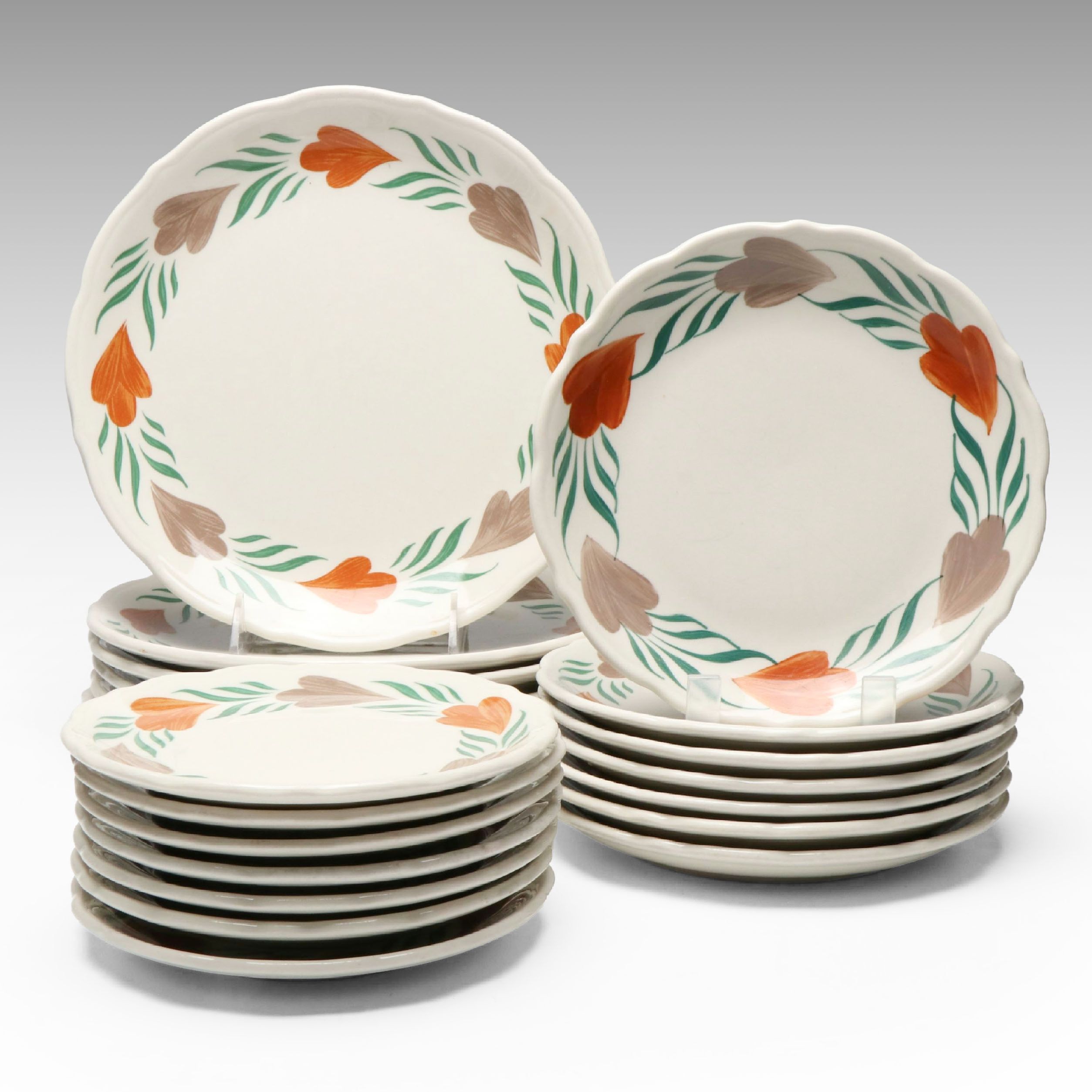 Syracuse China "Chantilly" Ceramic Plates, Mid to Late 20th Century