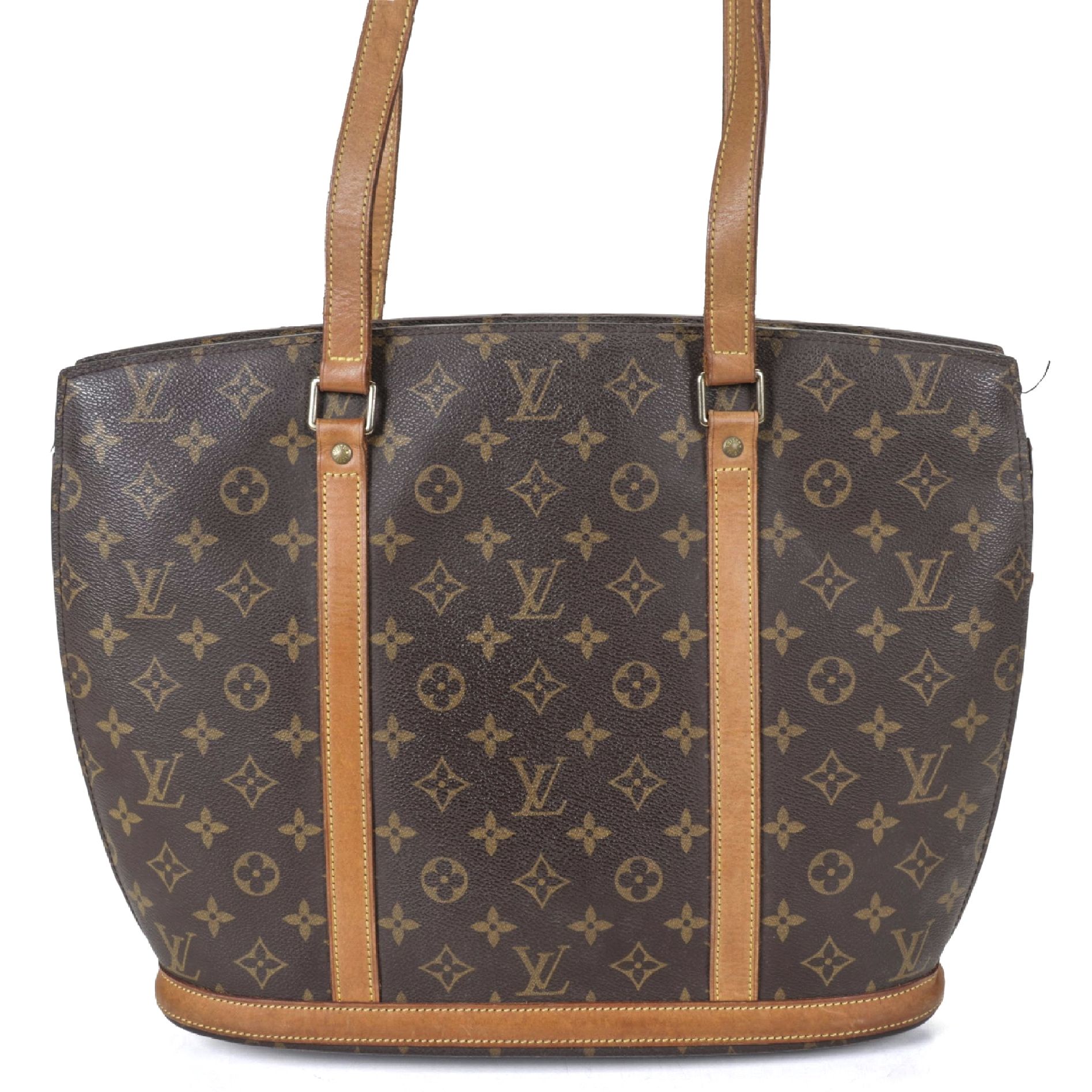Louis Vuitton Babylone Tote Bag in Monogram Canvas and Vachetta Leather