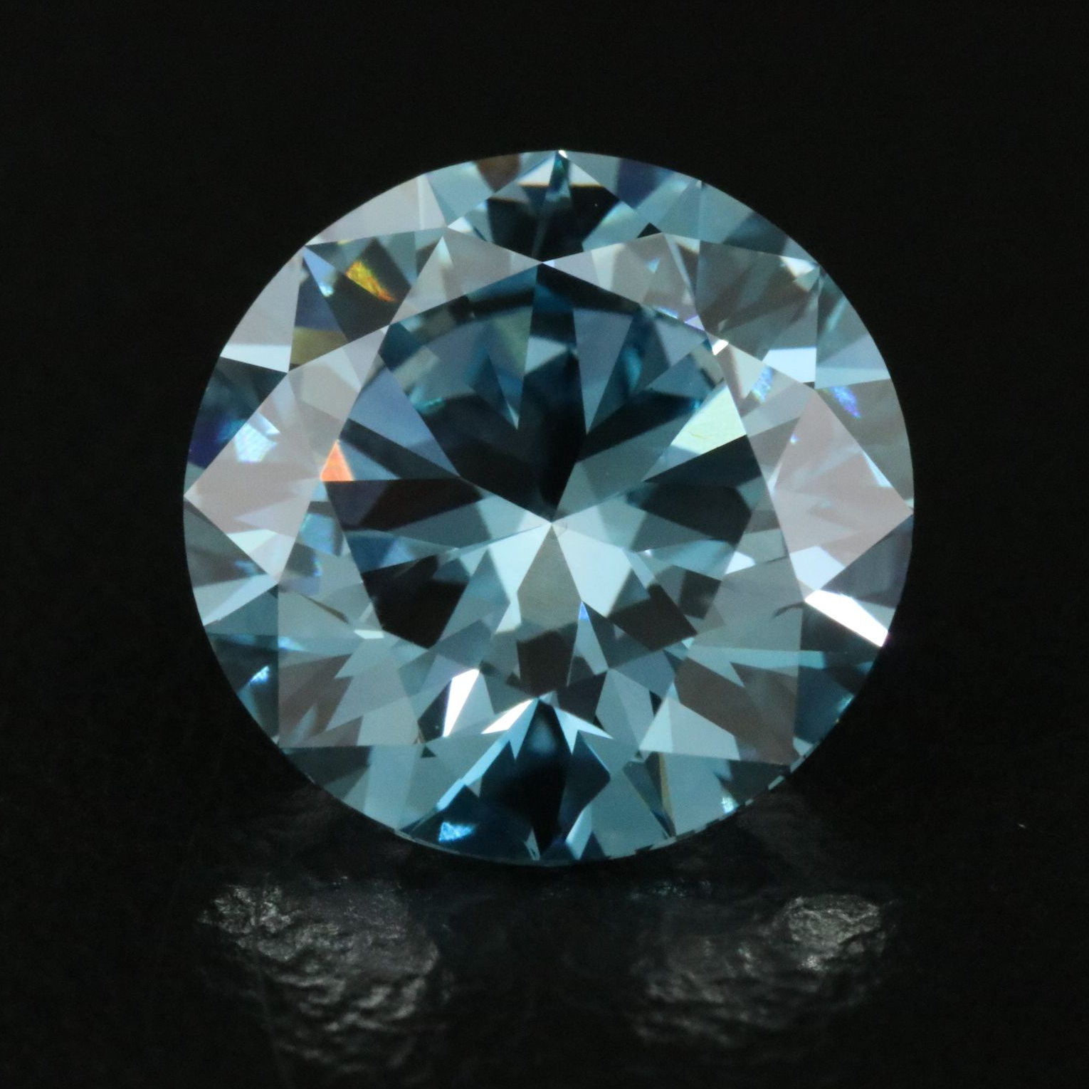 Loose 3.01 CT Lab Grown Fancy Vivid Blue Diamond with IGI Report