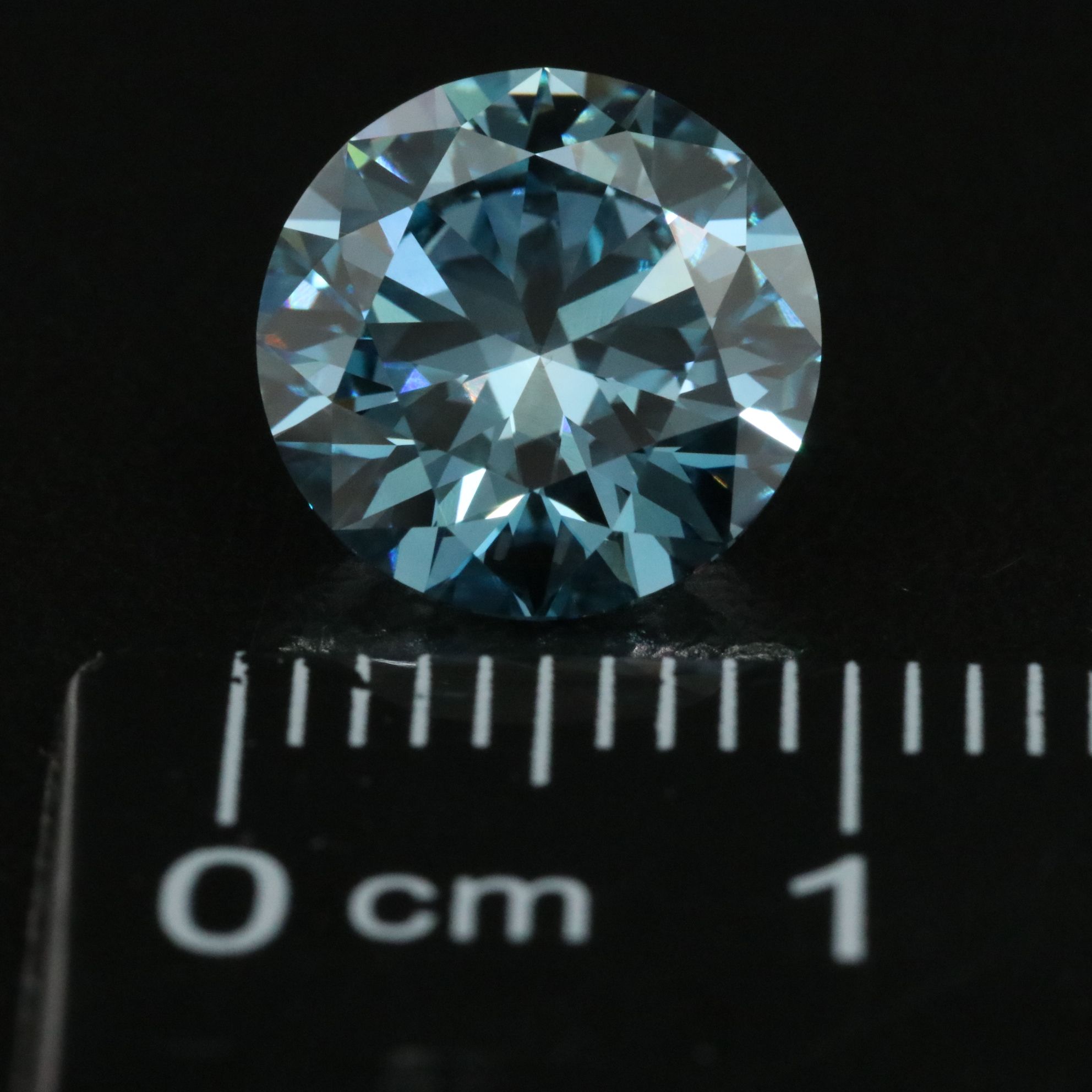 Loose 3.01 CT Lab Grown Fancy Vivid Blue Diamond with IGI Report