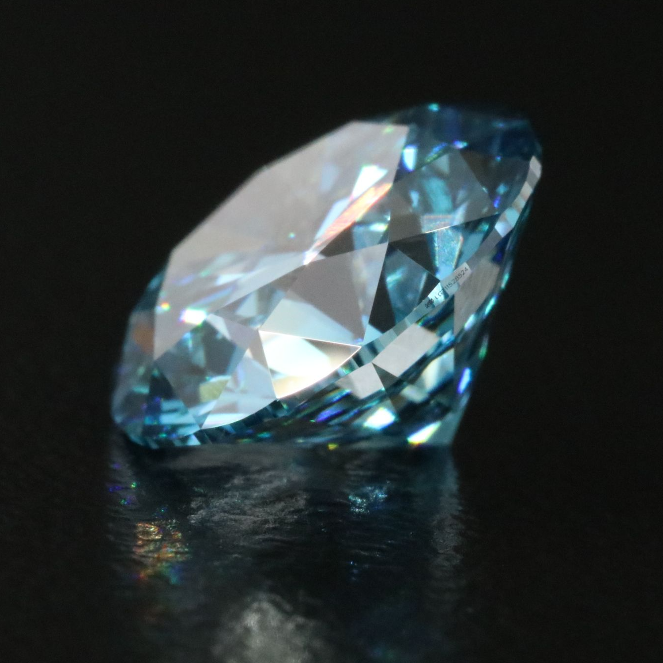 Loose 3.01 CT Lab Grown Fancy Vivid Blue Diamond with IGI Report