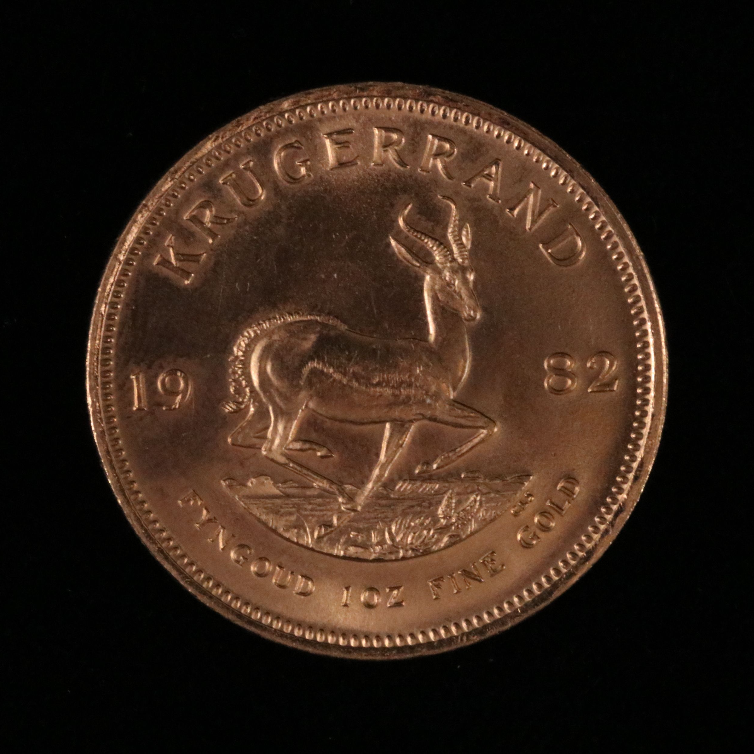 1982 South Africa Krugerrand 1oz. Gold Bullion Coin