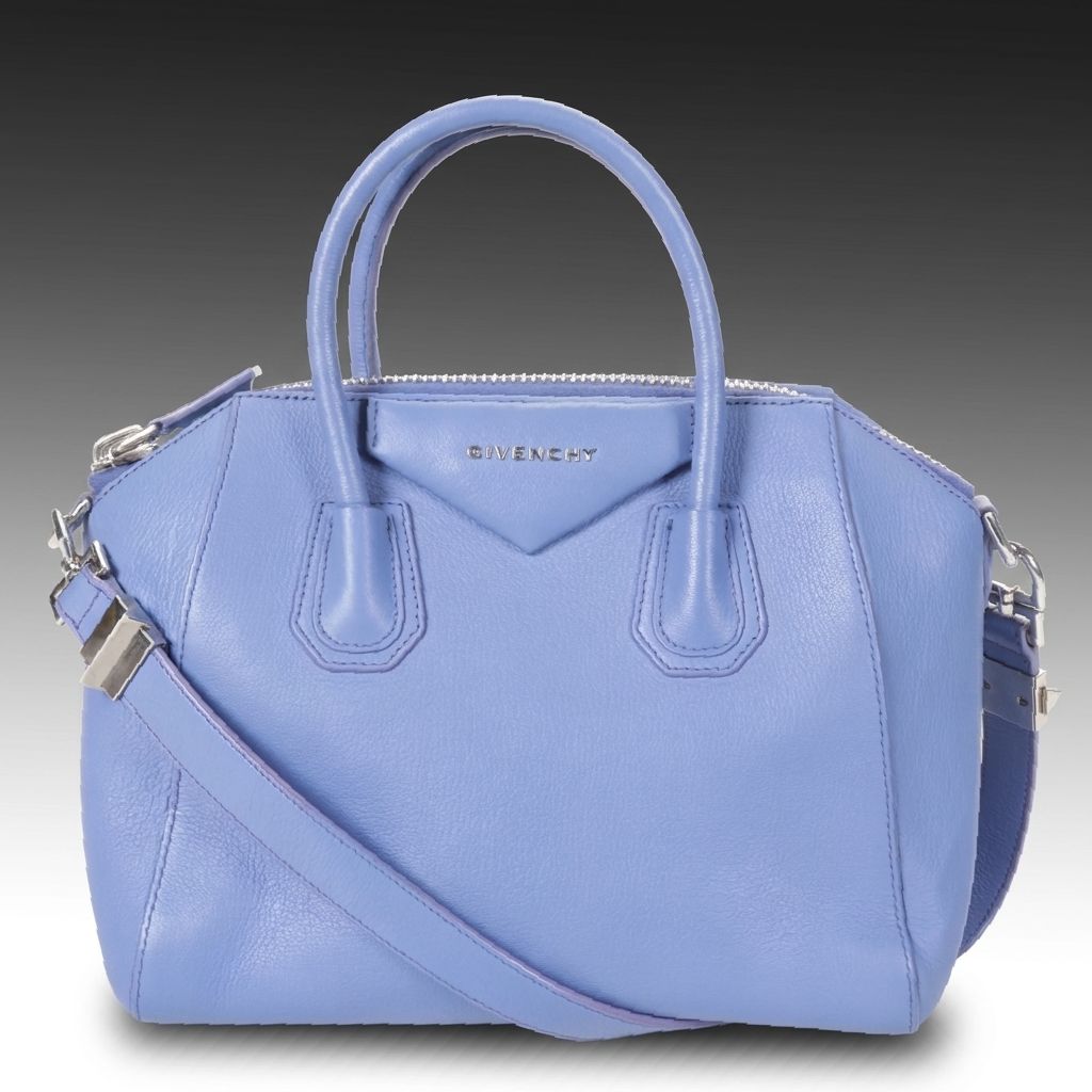 Givenchy Antigona Two-Way Tote in Periwinkle Blue Grained Leather