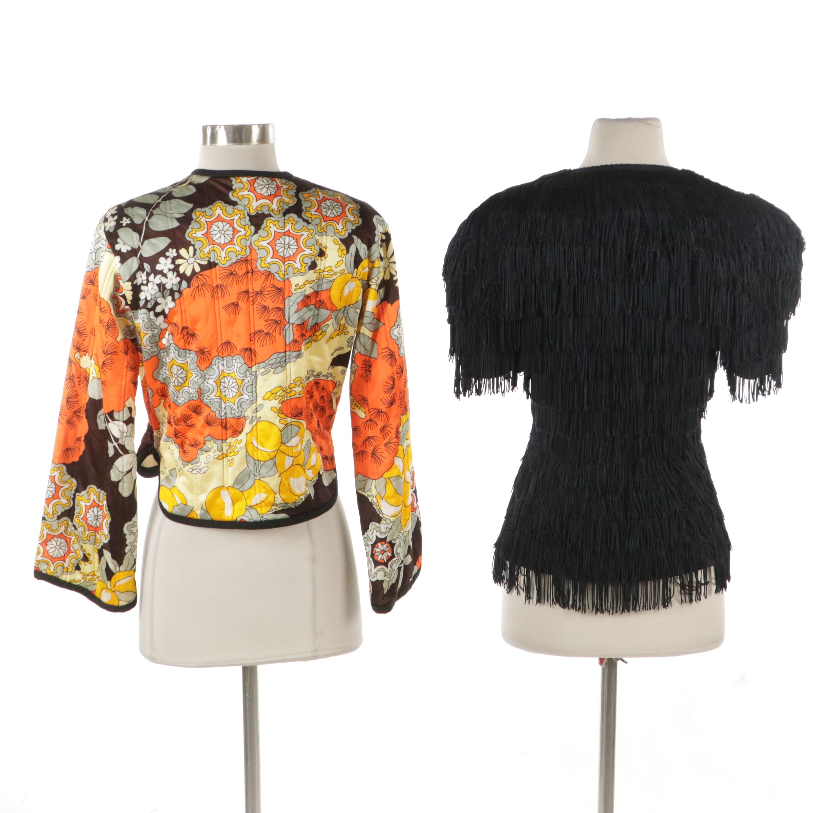 Chatham House Cropped Jacket and Dorizia by Jane McCartney Fringed Blouse