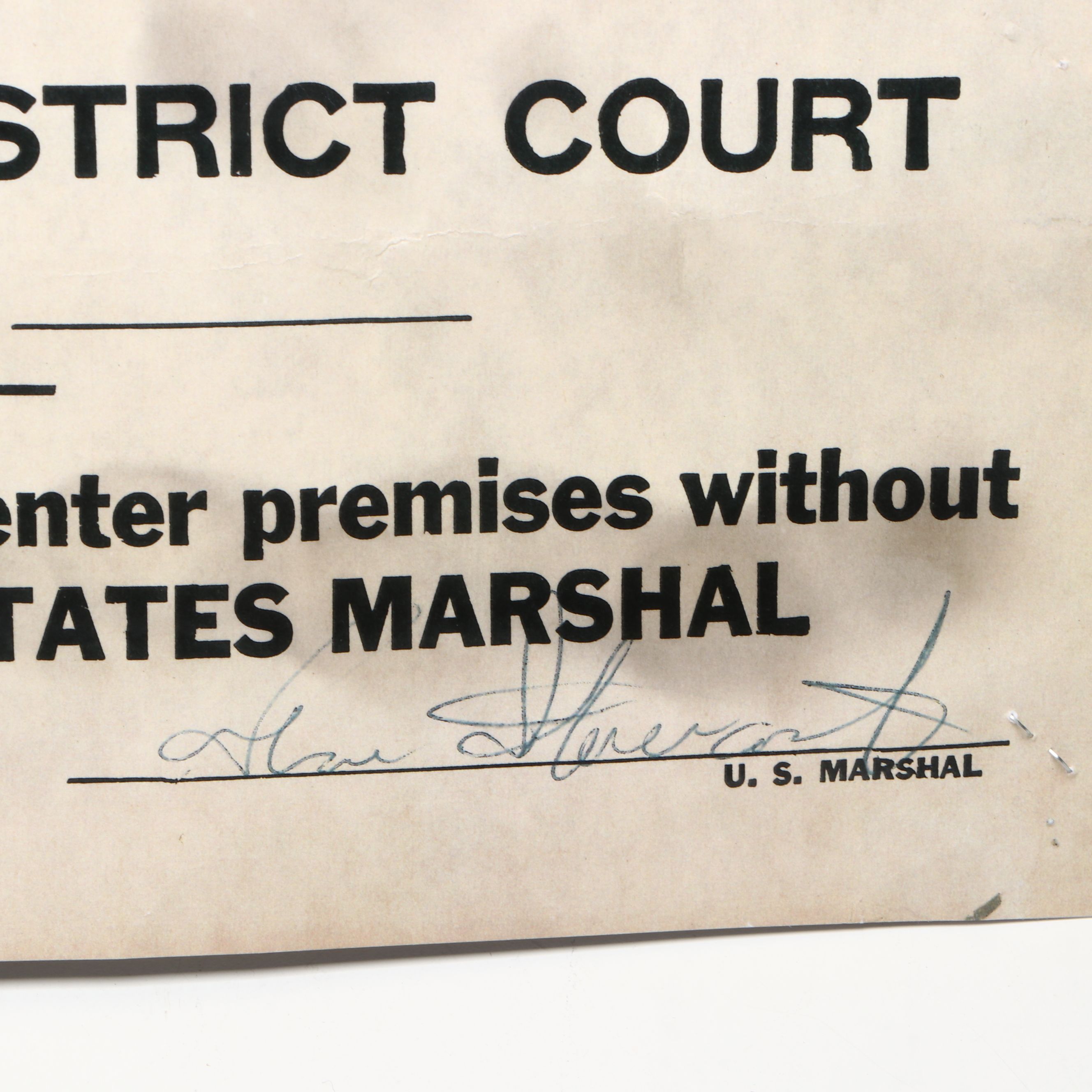 Prohibition Style Whisky Prescription Form with Reproduction Sign