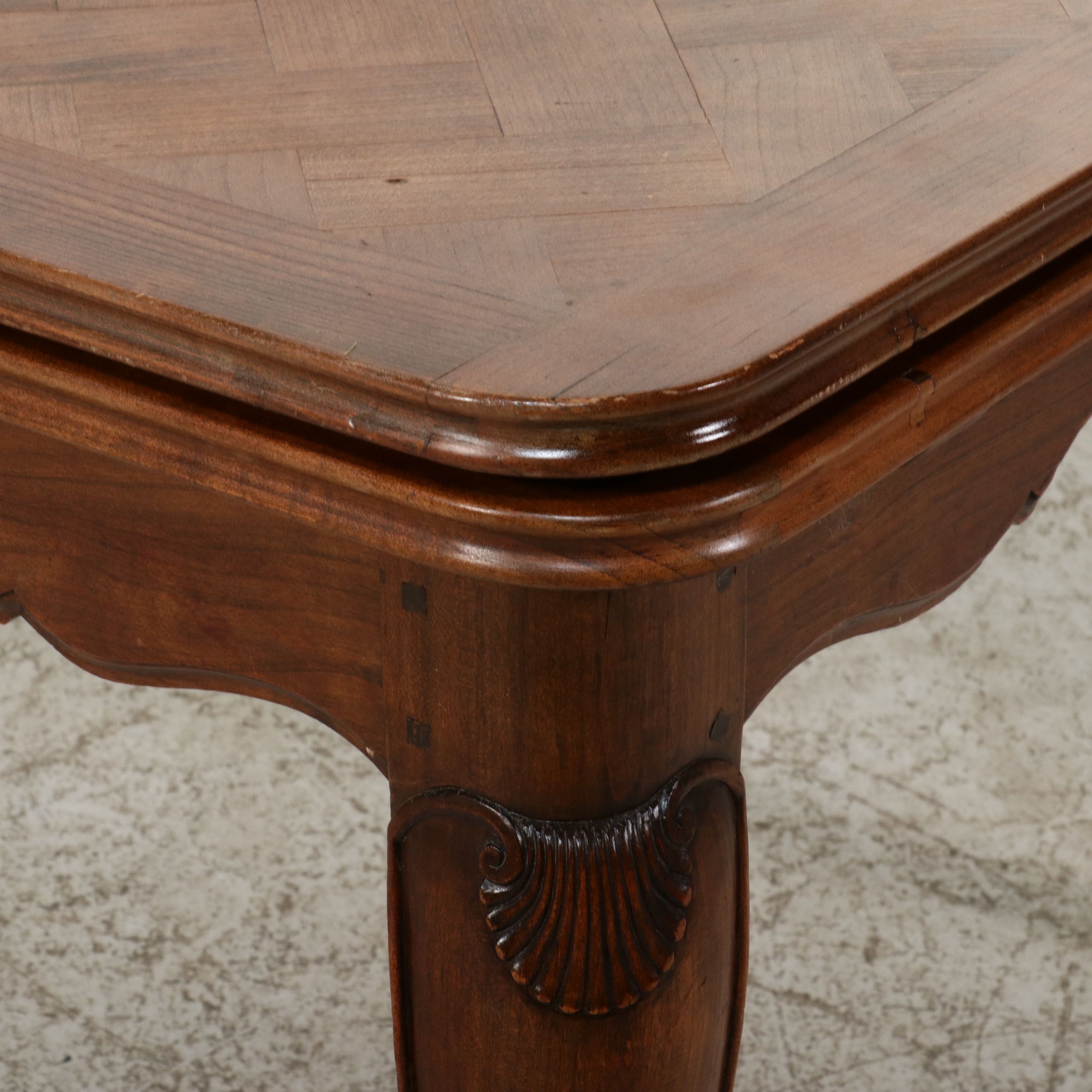 Louis XV Style Nine-Piece Dining Set, 20th Century