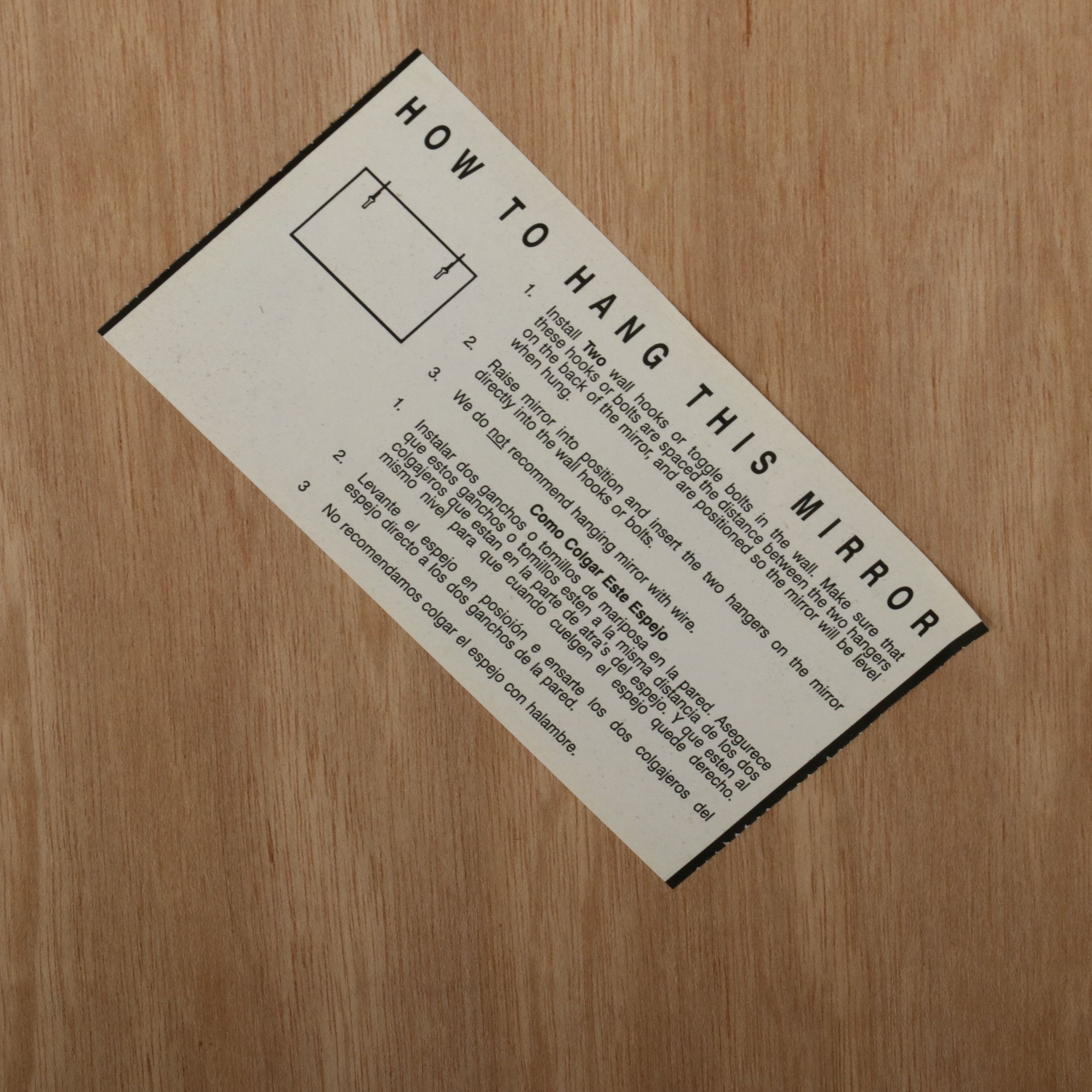 Beveled Glass Rectangle Bathroom Wall Mirror